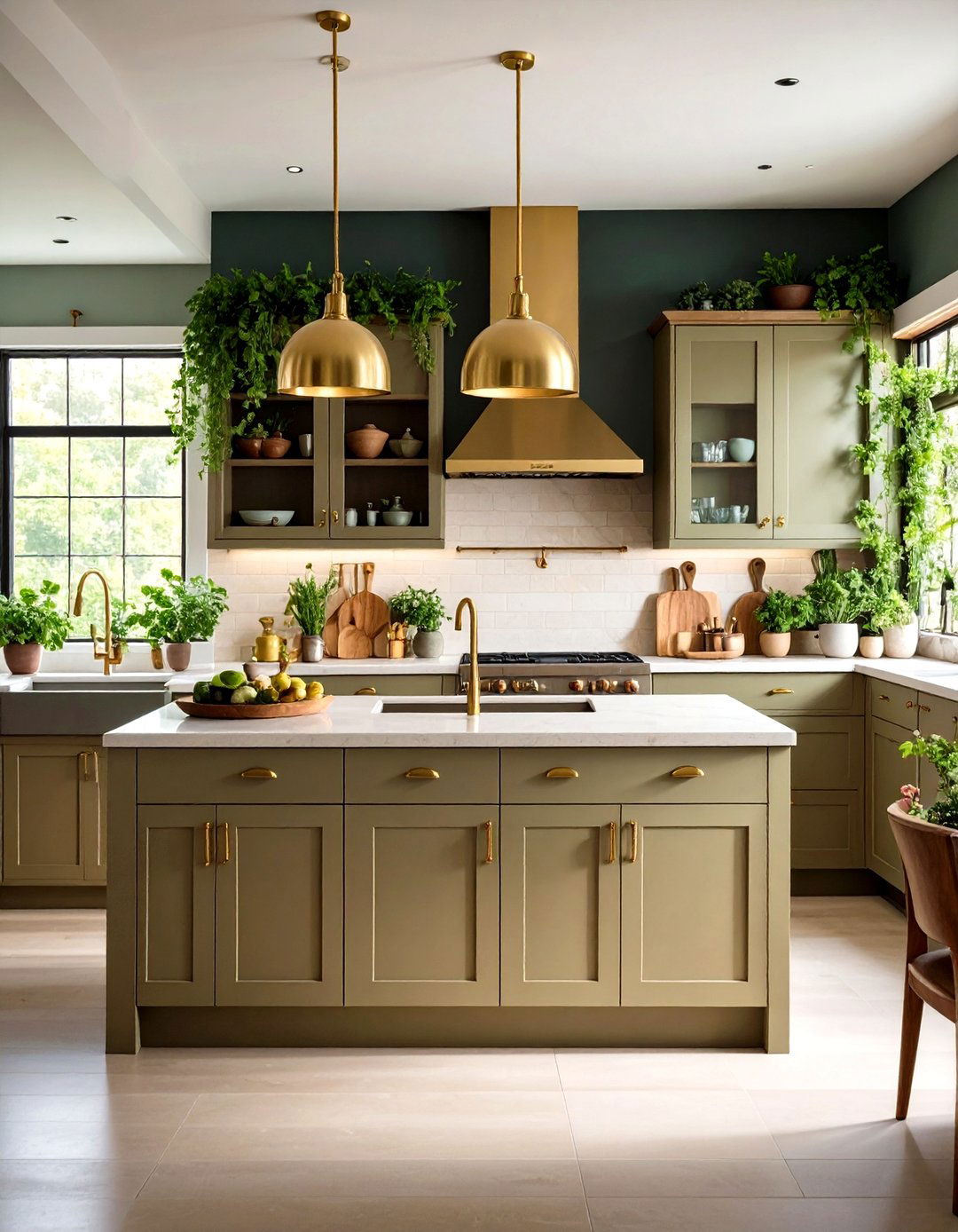Earthy Mushroom Kitchen Cabinets - 30 kitchen cabinet color trends 2025