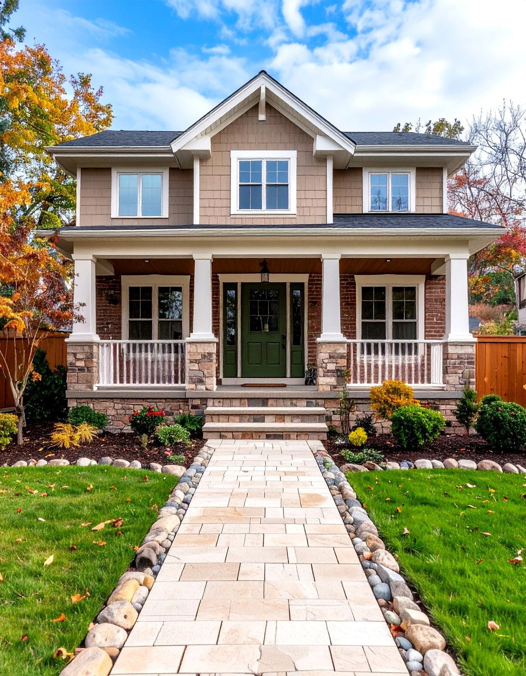 Earthy Taupe Exterior Brick Color - 30 exterior brick paint color ideas