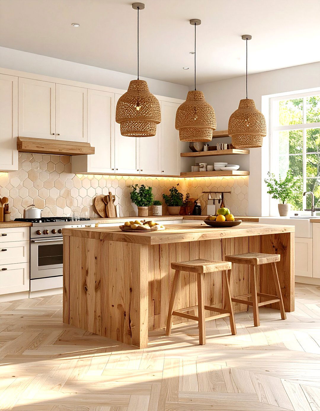 Earthy Terracotta Tile Kitchen Backsplash - 30 kitchen backsplash ideas 2023