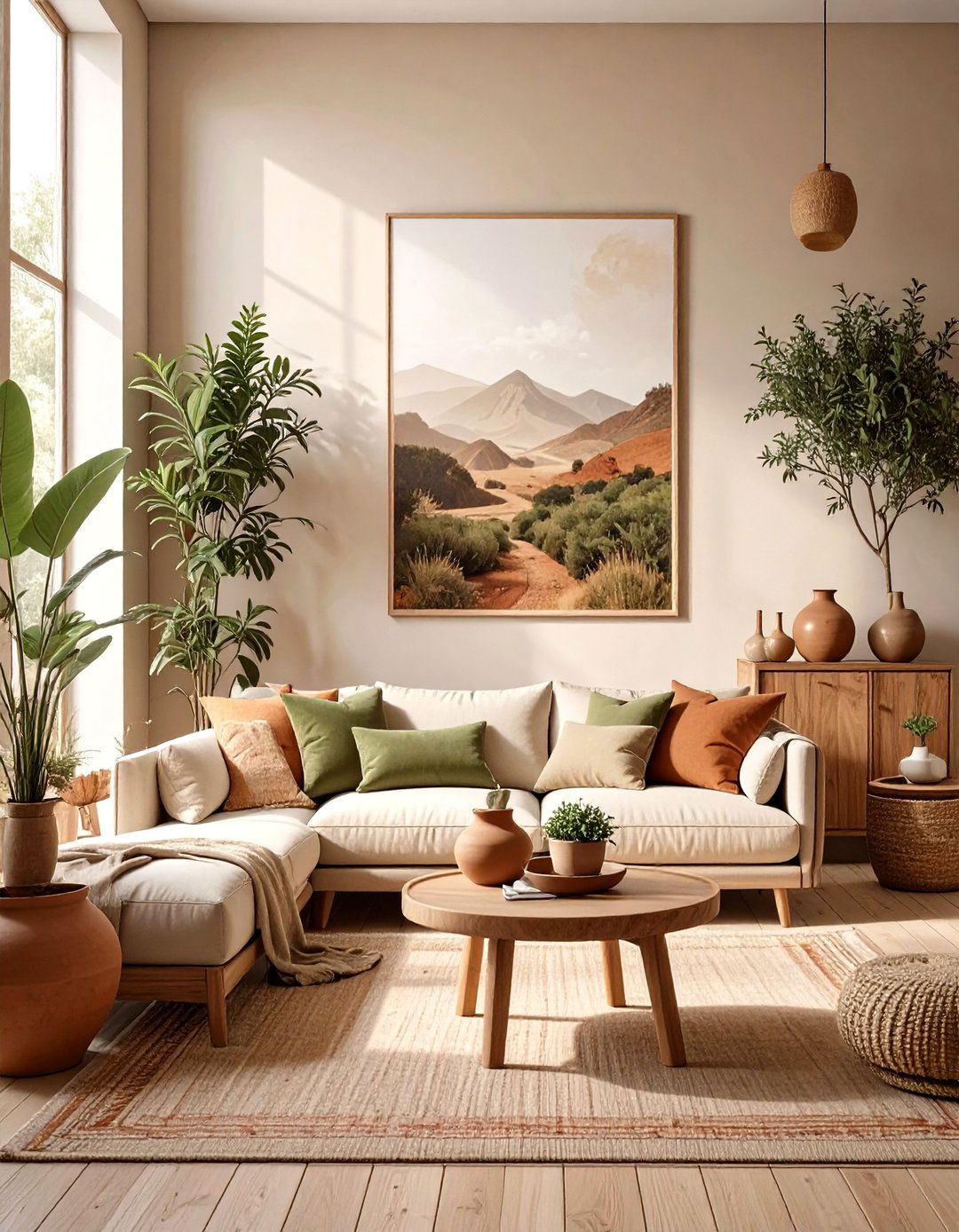 Earthy Tones and Natural Palettes - 30 modern house interior design ideas
