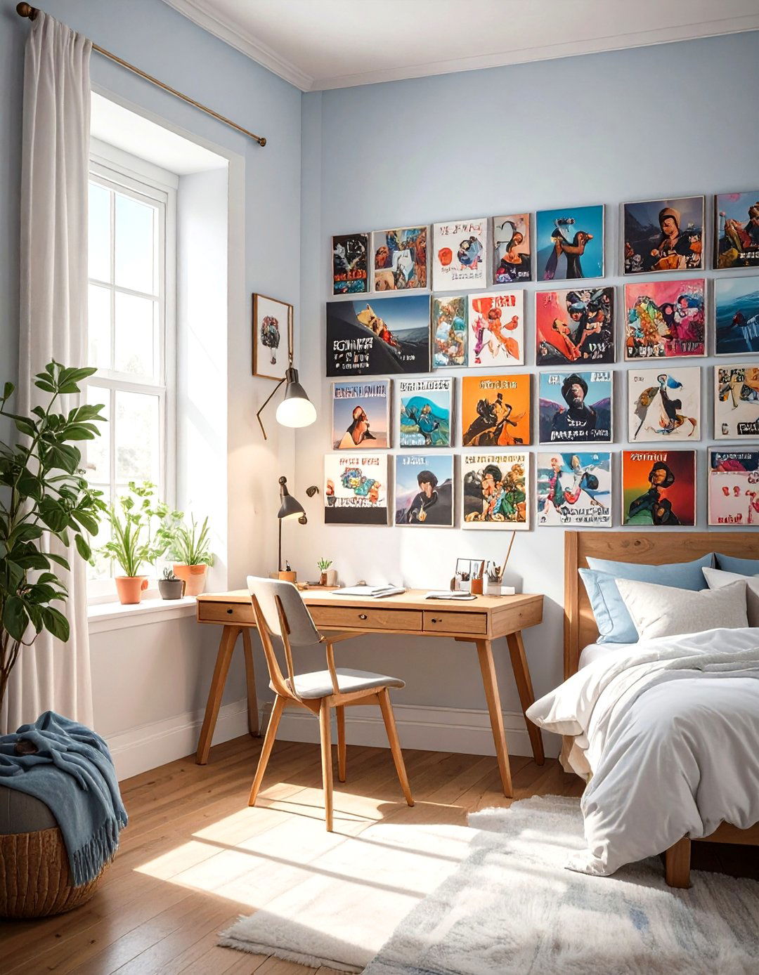 Eclectic Album Cover Collage - 30 spotify bedroom trend