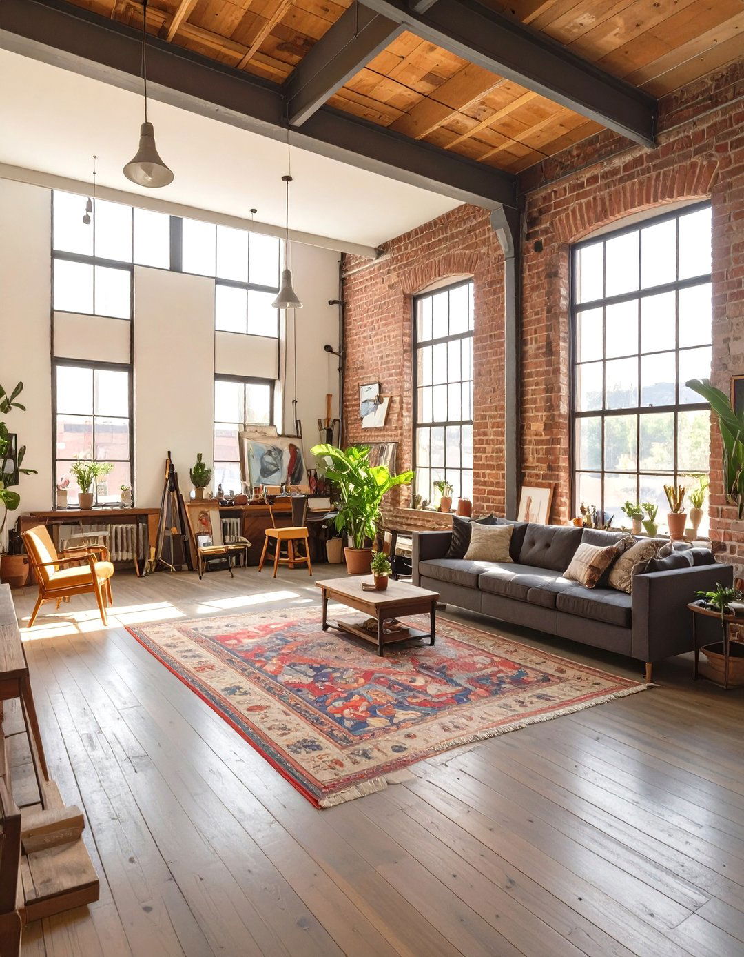 Eclectic Artists Studio Space - 30 interior design rendering ideas