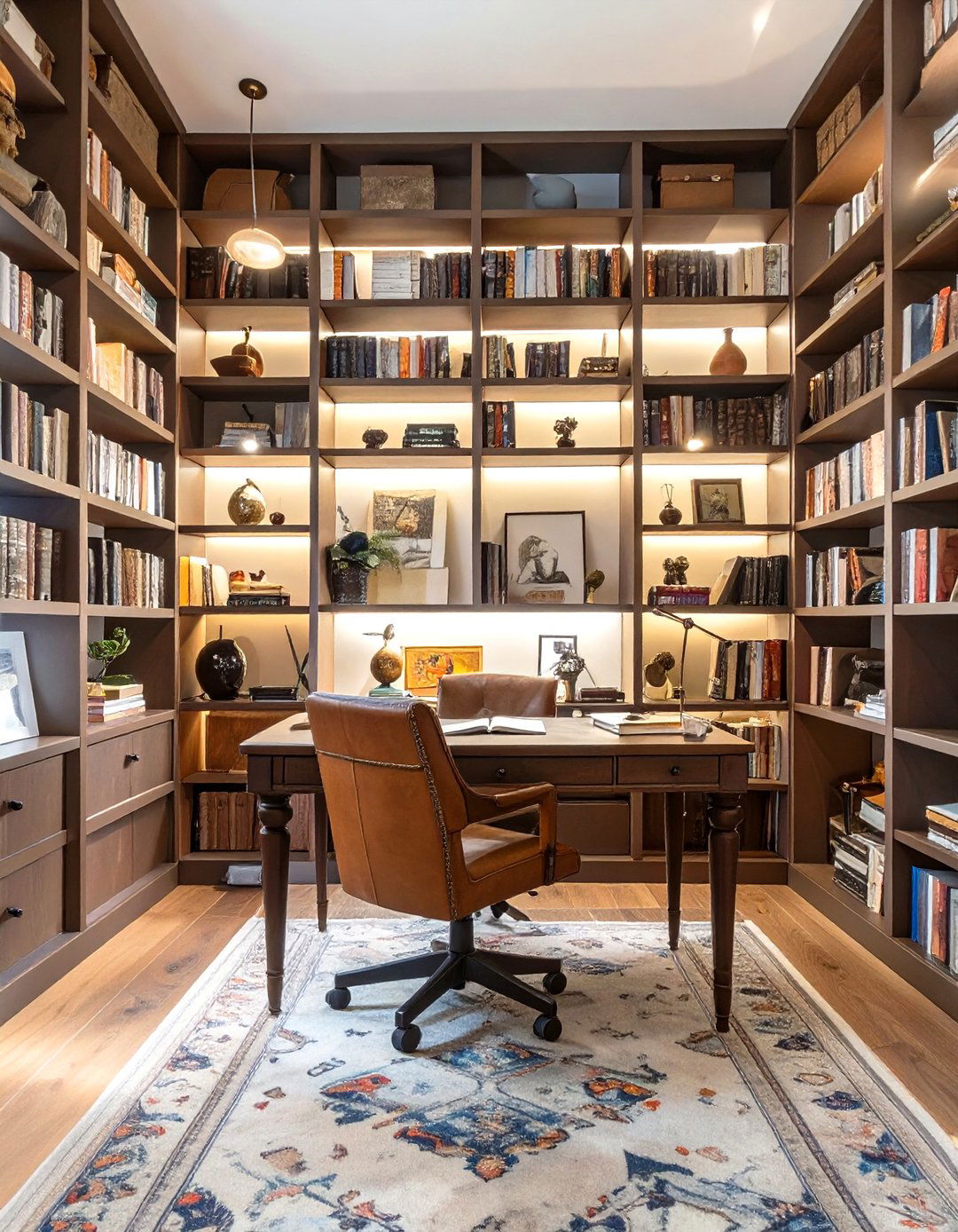 Eclectic Collector for a Small Study - 30 interior design styles for small spaces ideas