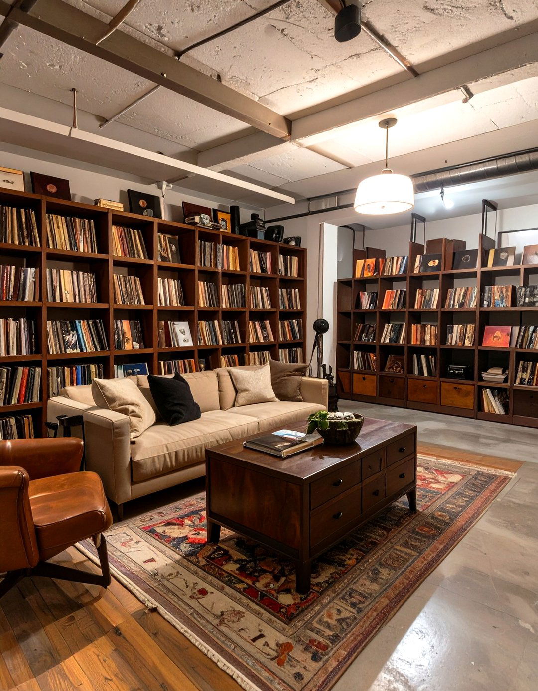 Eclectic Collectors Basement - 30 basement furniture ideas