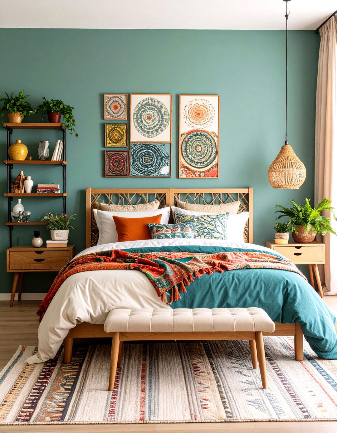 Eclectic Collectors Bedroom - 30 elegant modern luxury bedroom design ideas