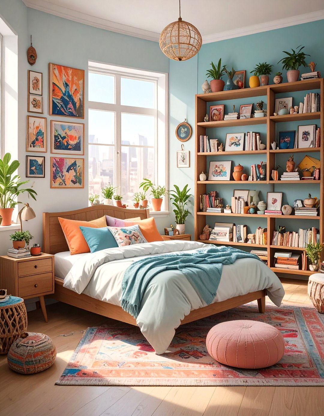 Eclectic Collectors Bedroom - 30 apartment bedroom ideas
