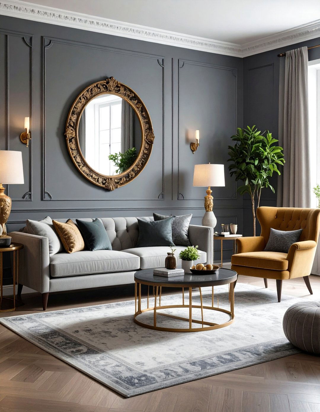 Eclectic Collectors Grey Living Room - 30 grey living room decor ideas