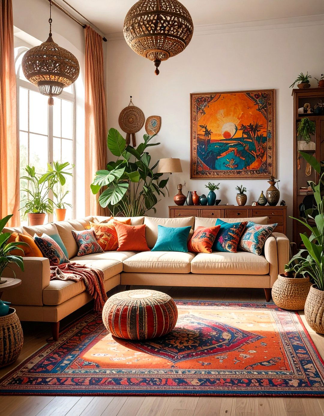 Eclectic Collectors Living Room - 30 colorful living room ideas