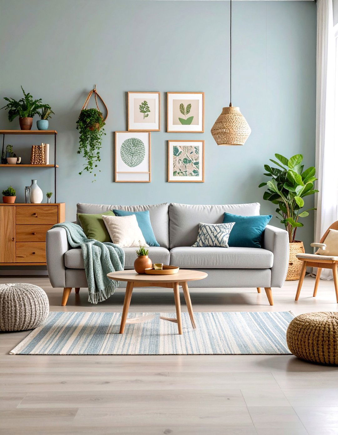 Eclectic Collectors Living Room - 30 light grey couch living room ideas