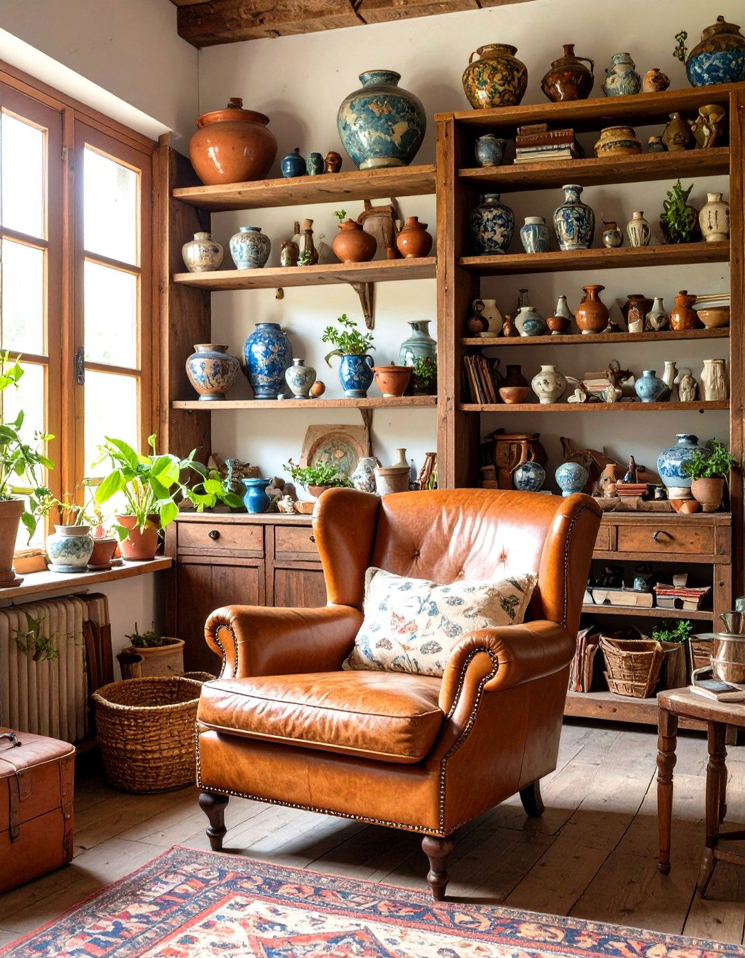 Eclectic Collectors Living Room - 30 country living room ideas