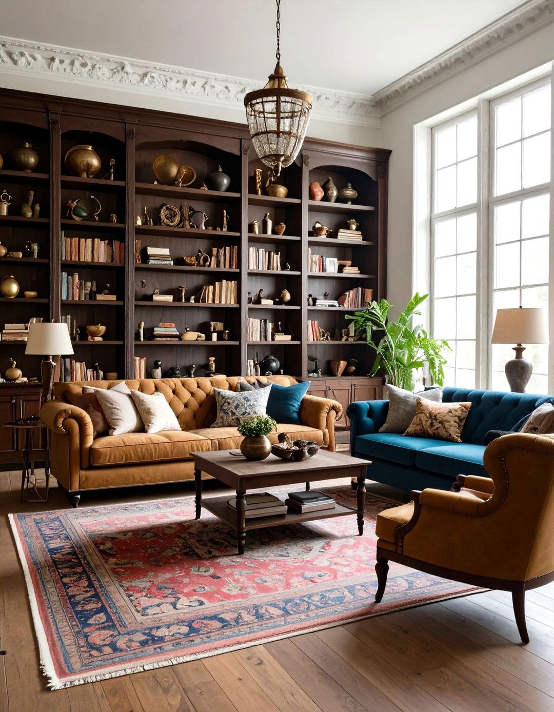 Eclectic Collectors Living Room - 30 decoration ideas for living room