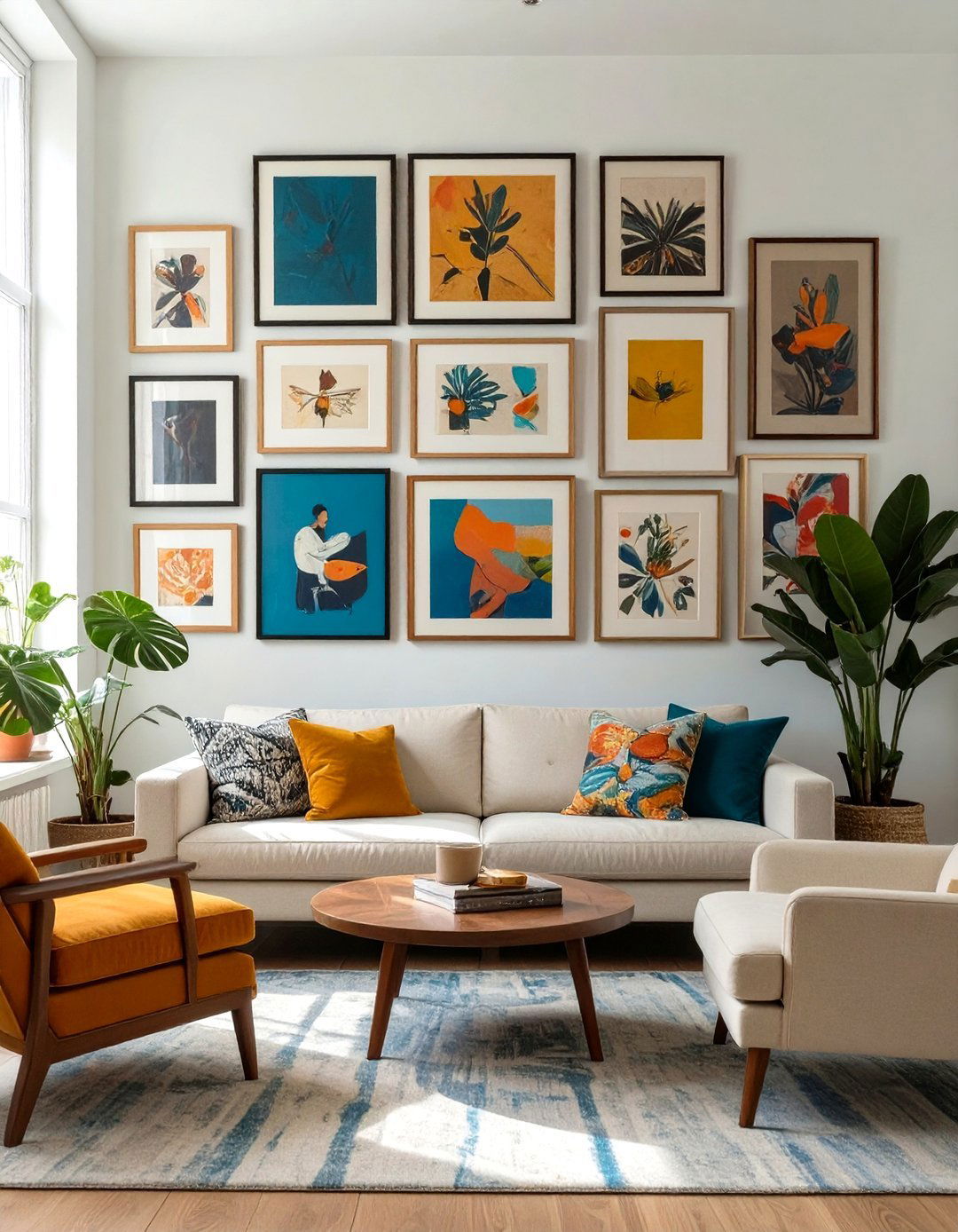 Eclectic Gallery Wall Living Room - 30 nu look home design ideas