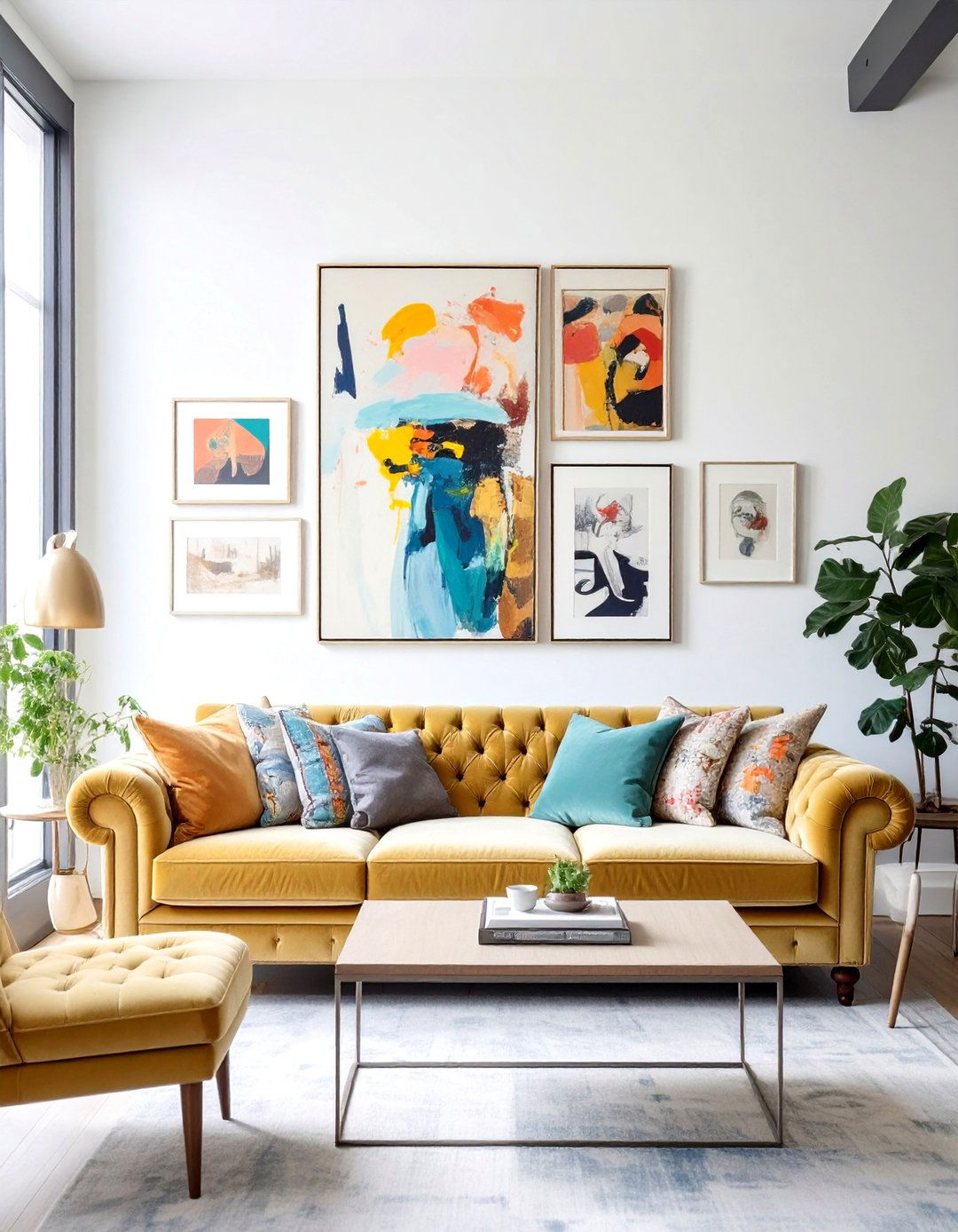 Eclectic Gallery Wall Living Space - 30 interior design software free ideas