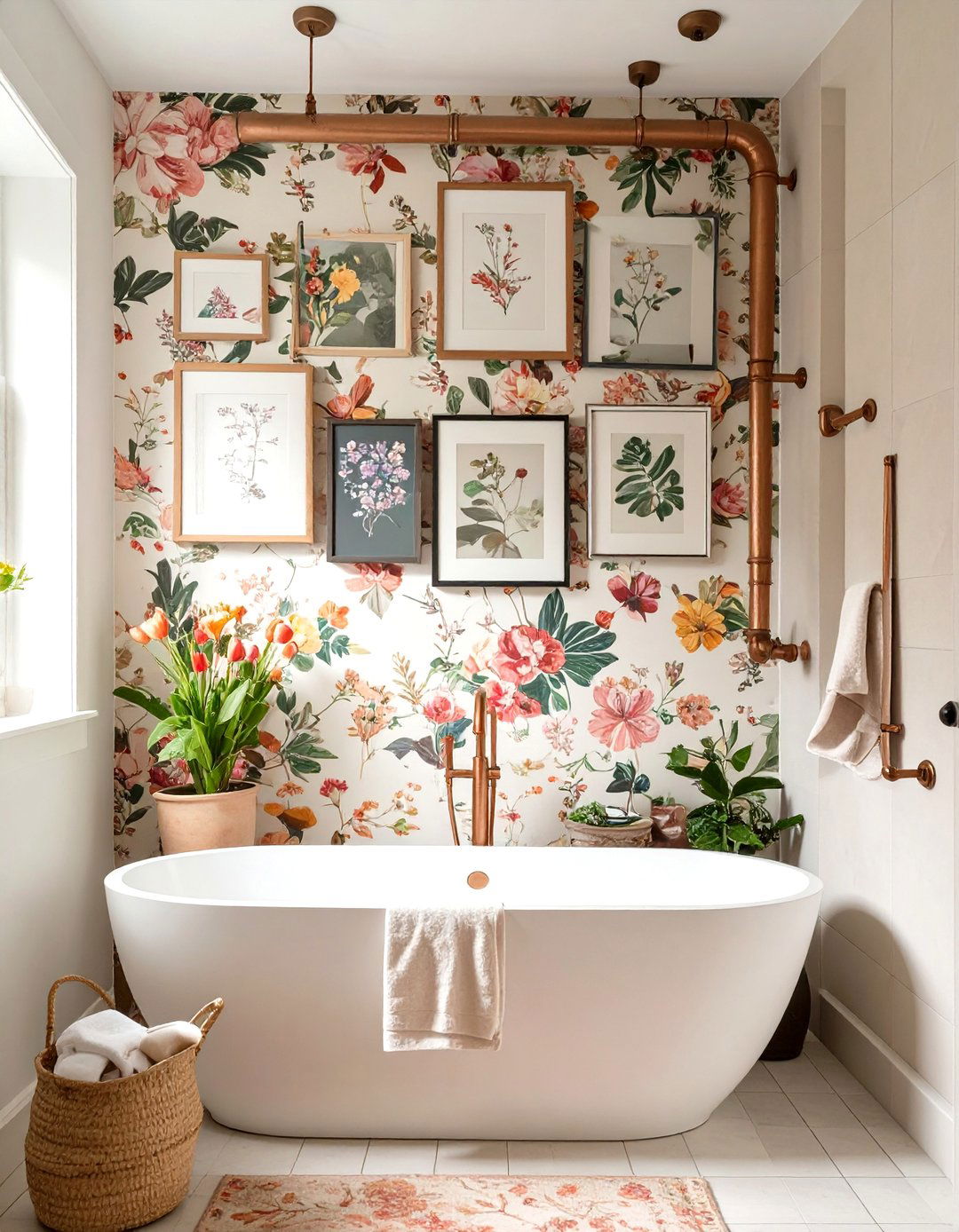 Eclectic Mix Bathroom - 30 girls bathroom ideas