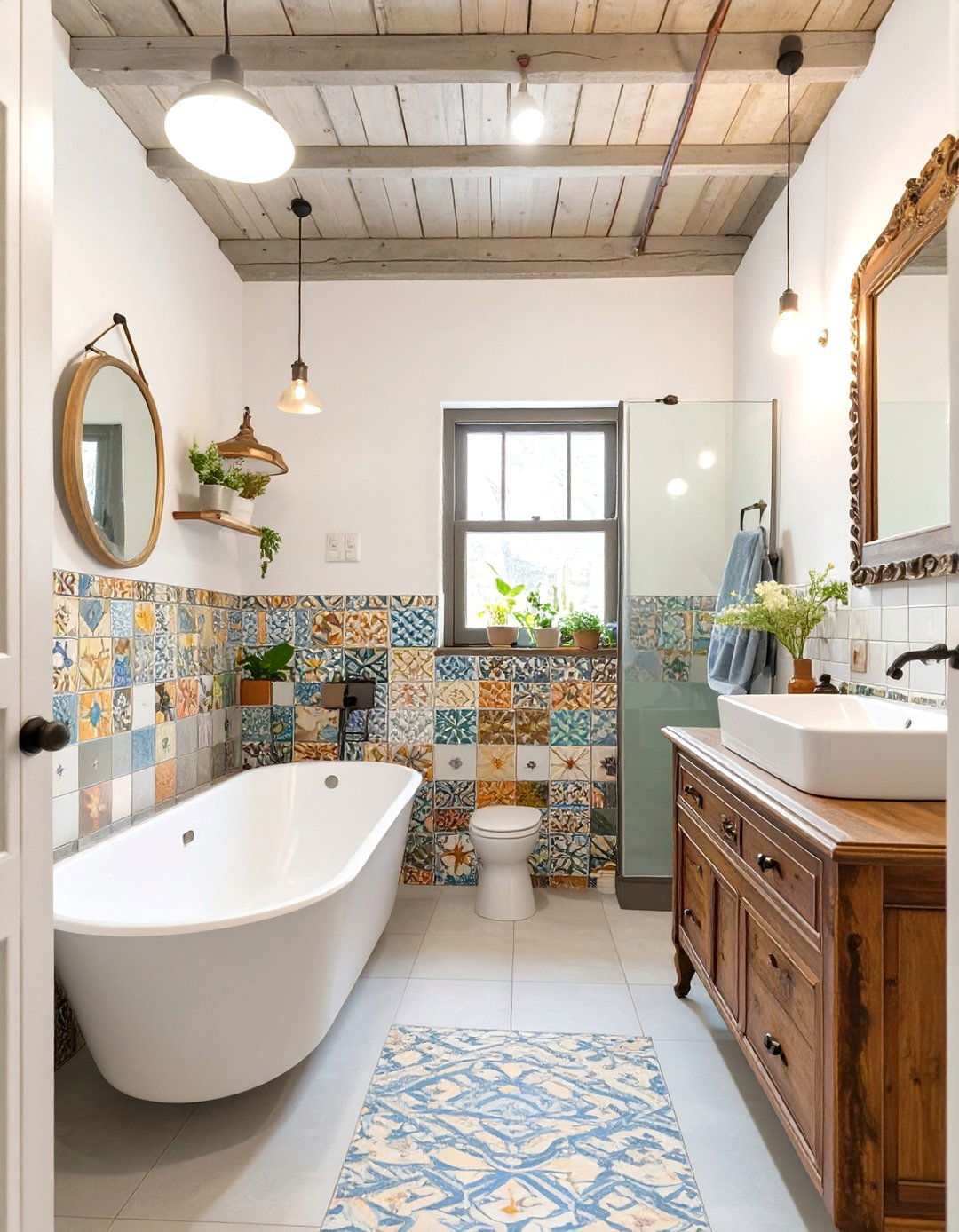Eclectic Mix and Match Bathroom Planner - 30 bathroom design tool ideas