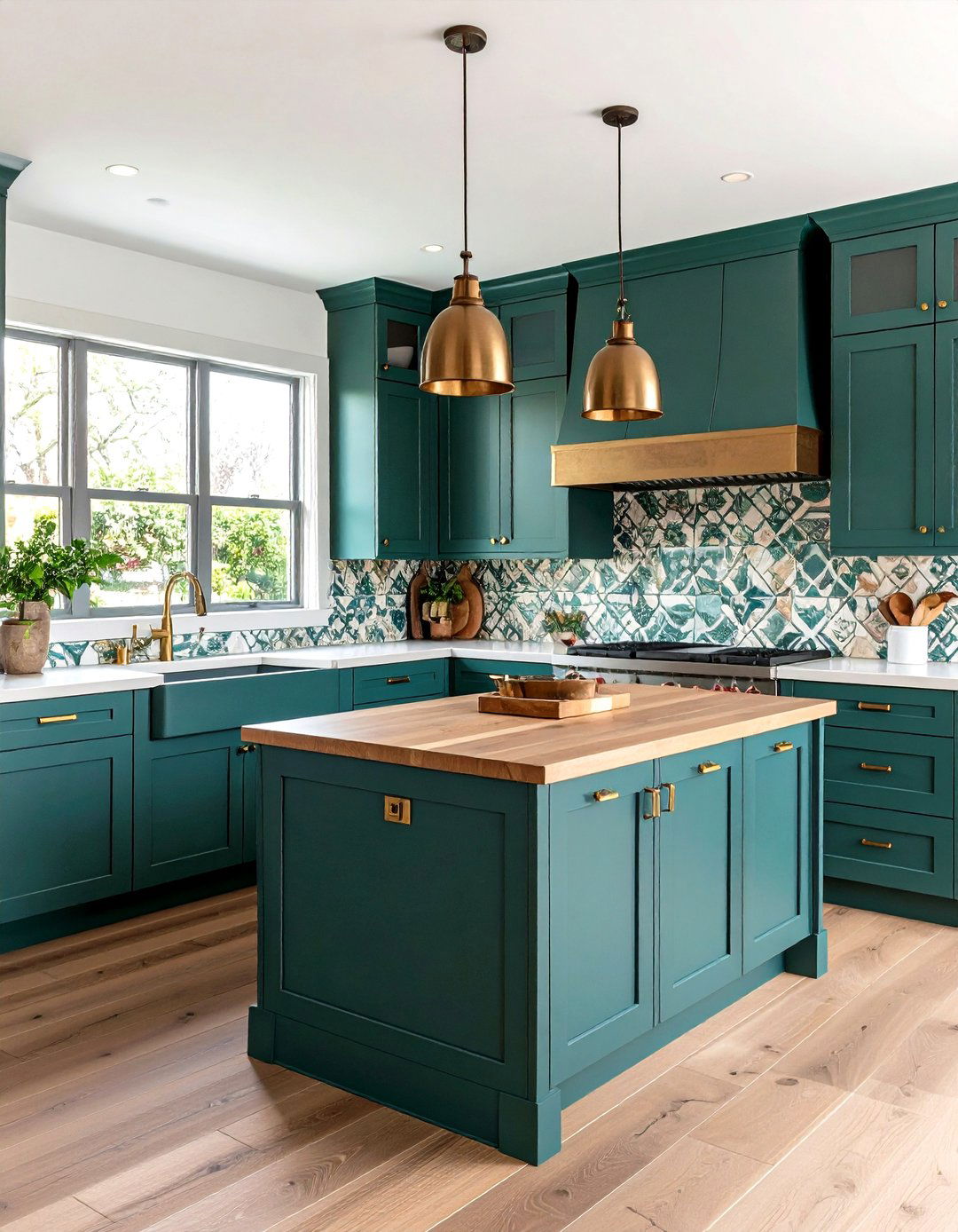 Eclectic Mixed Material Kitchen - 30 kitchen backsplash tile ideas