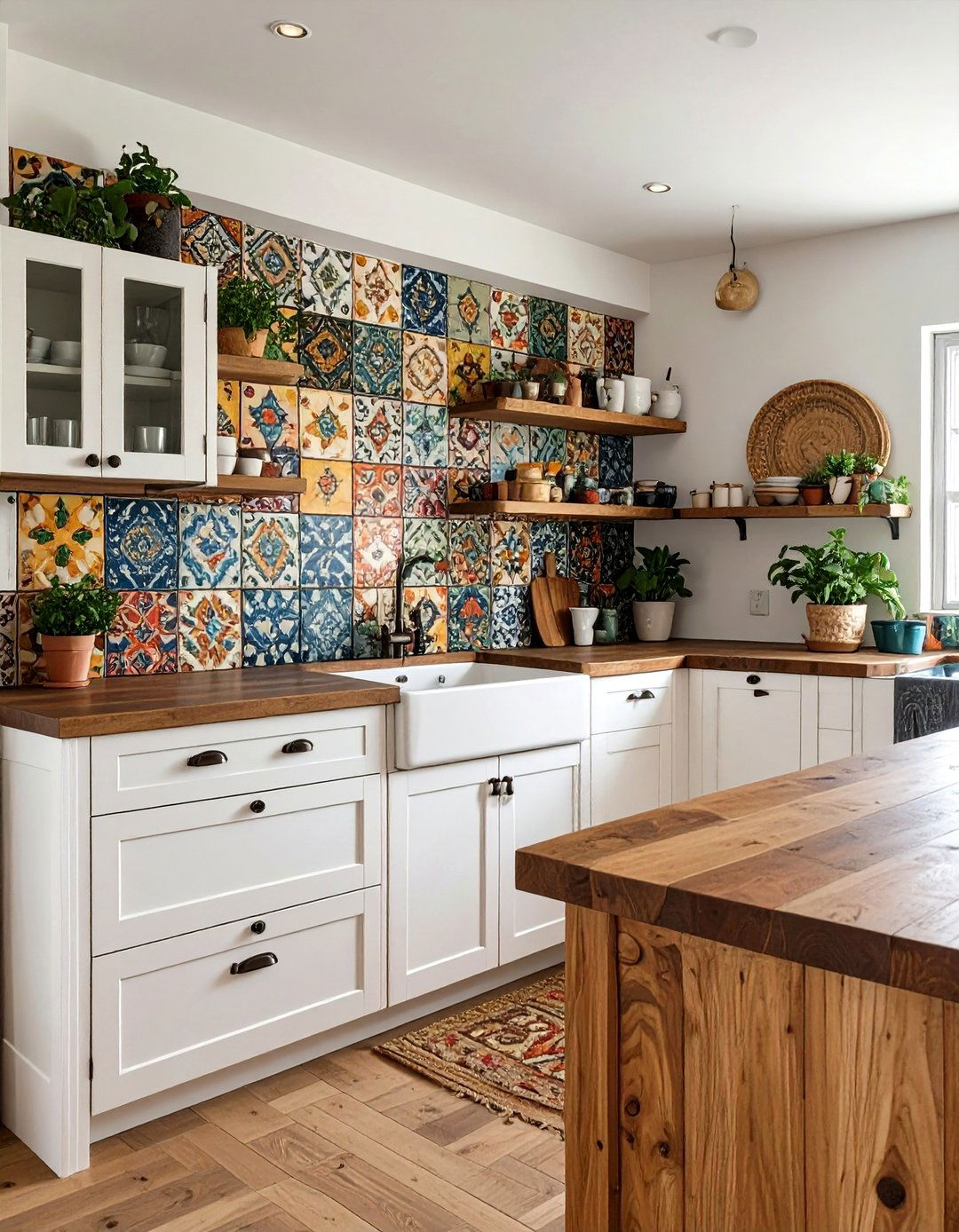 Eclectic Patchwork Tile Mix - 30 backsplash tile ideas