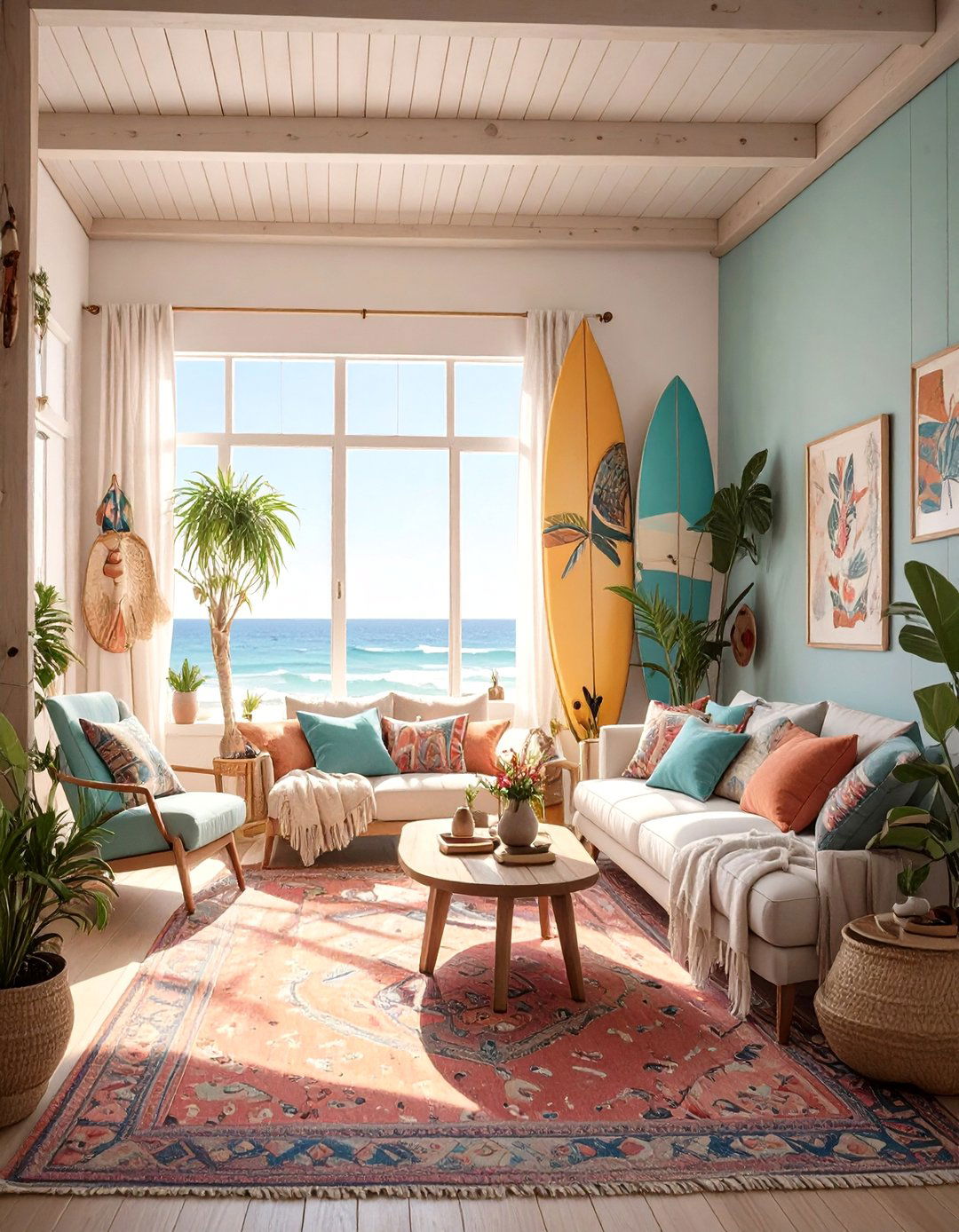 30 Coastal Living Room Ideas for a Relaxing Vibe