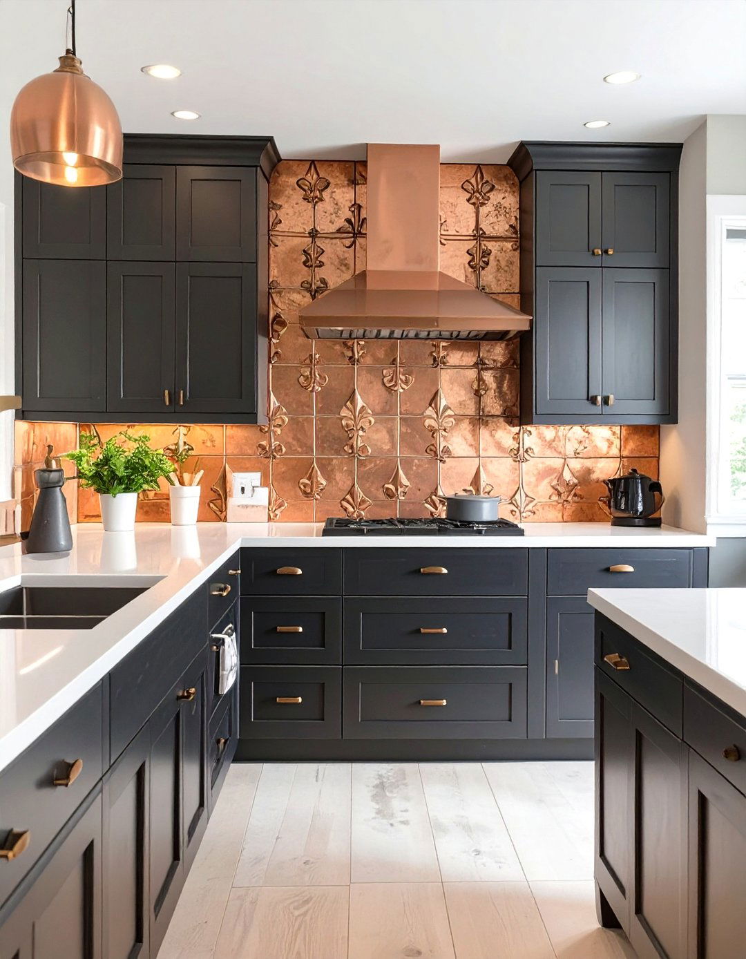Eclectic Tin Tile Kitchen Backsplash - 30 backsplash kitchen ideas