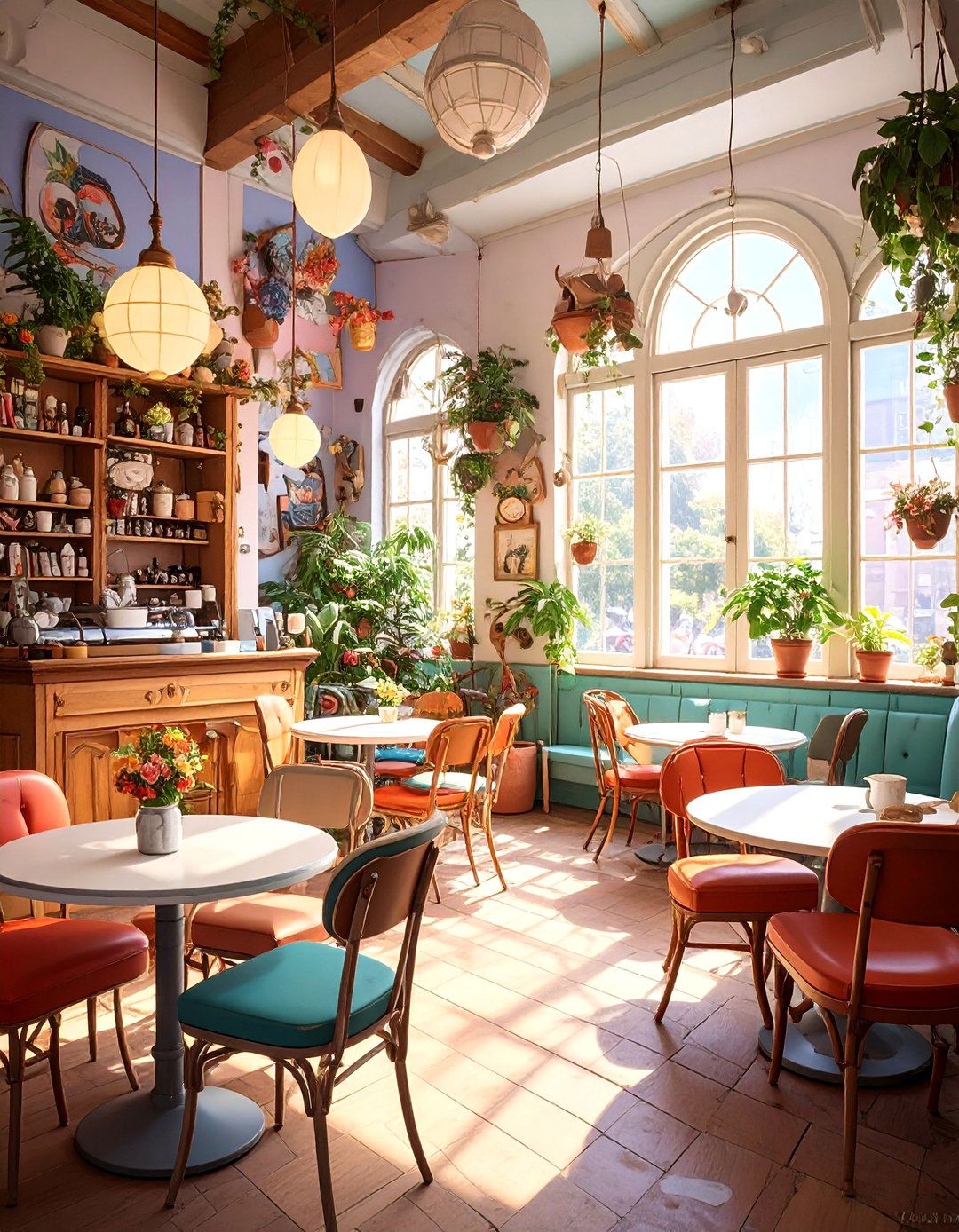 Eclectic Vintage Cafe - 30 cafe interior design ideas
