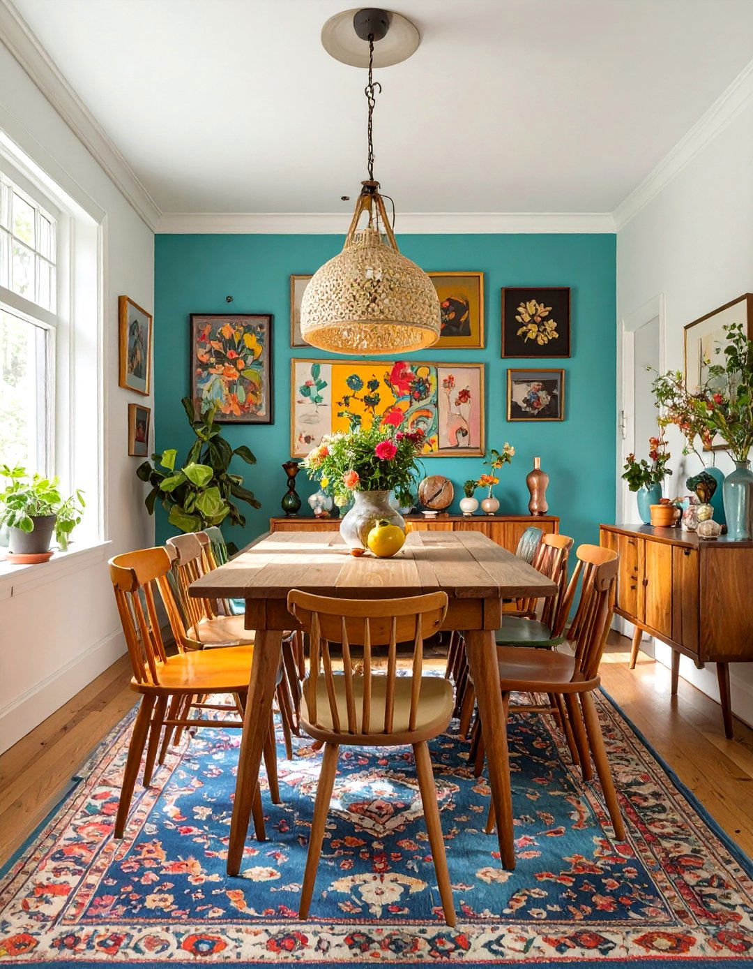 Eclectic Vintage Dining Room - 30 casual dining room ideas