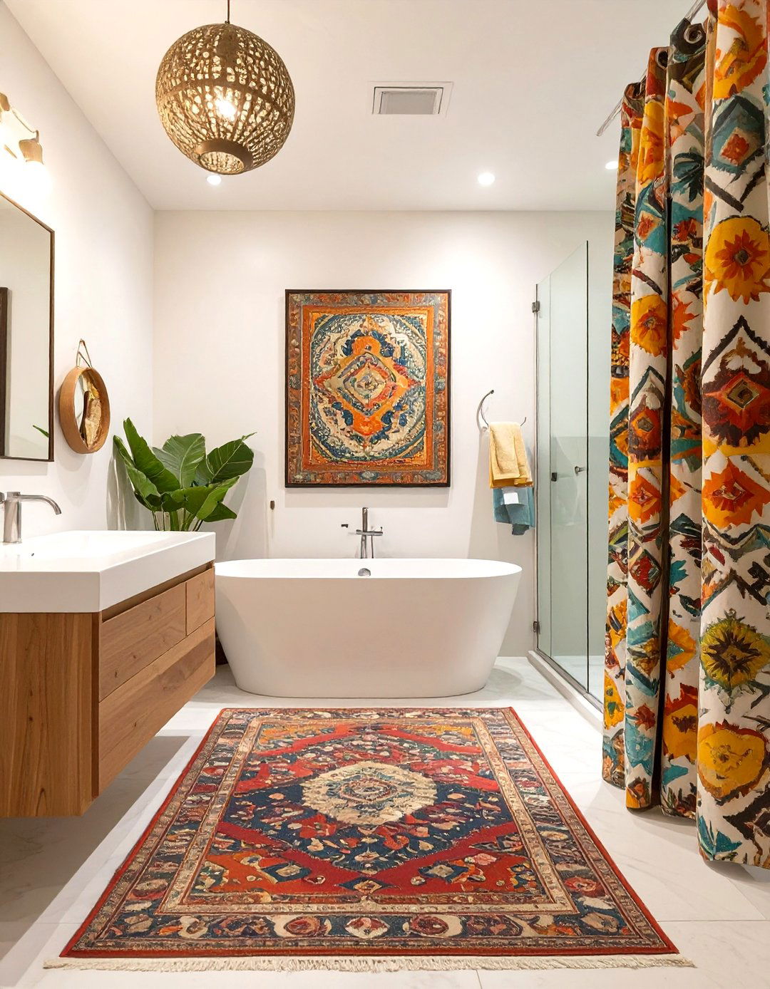 Eclectic and Collected Vibe - 30 teen girl bathroom ideas