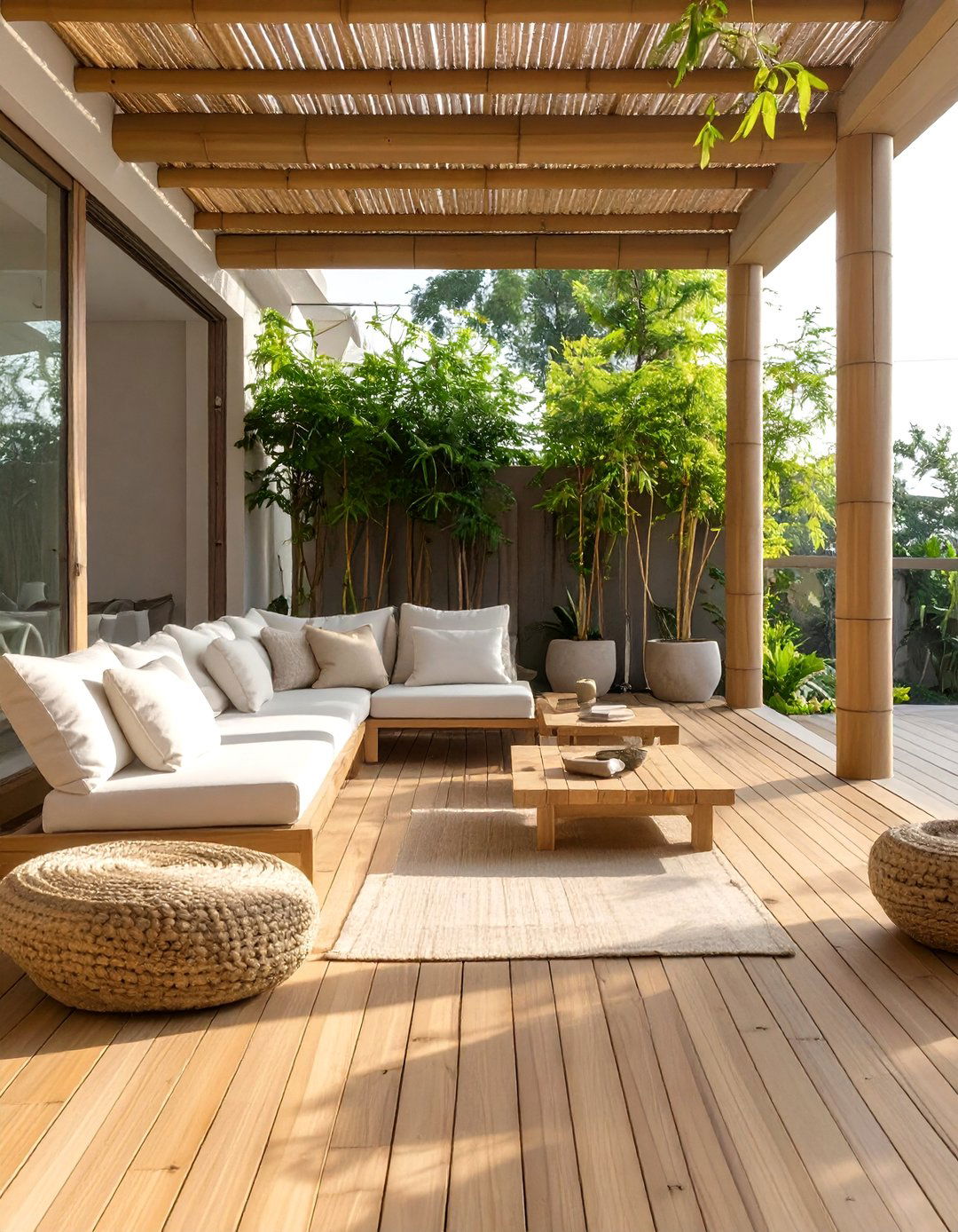 Eco Friendly Bamboo Decking - 30 deck floor covering ideas