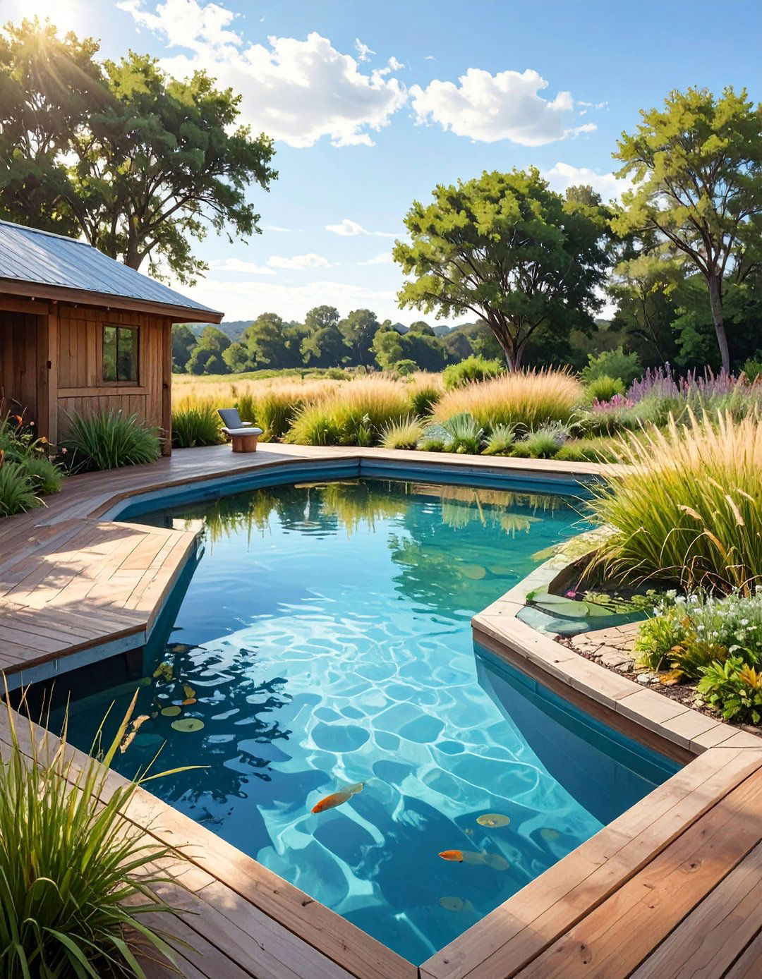 Eco Friendly Natural Pool Landscaping - 30 ai pool landscaping ideas