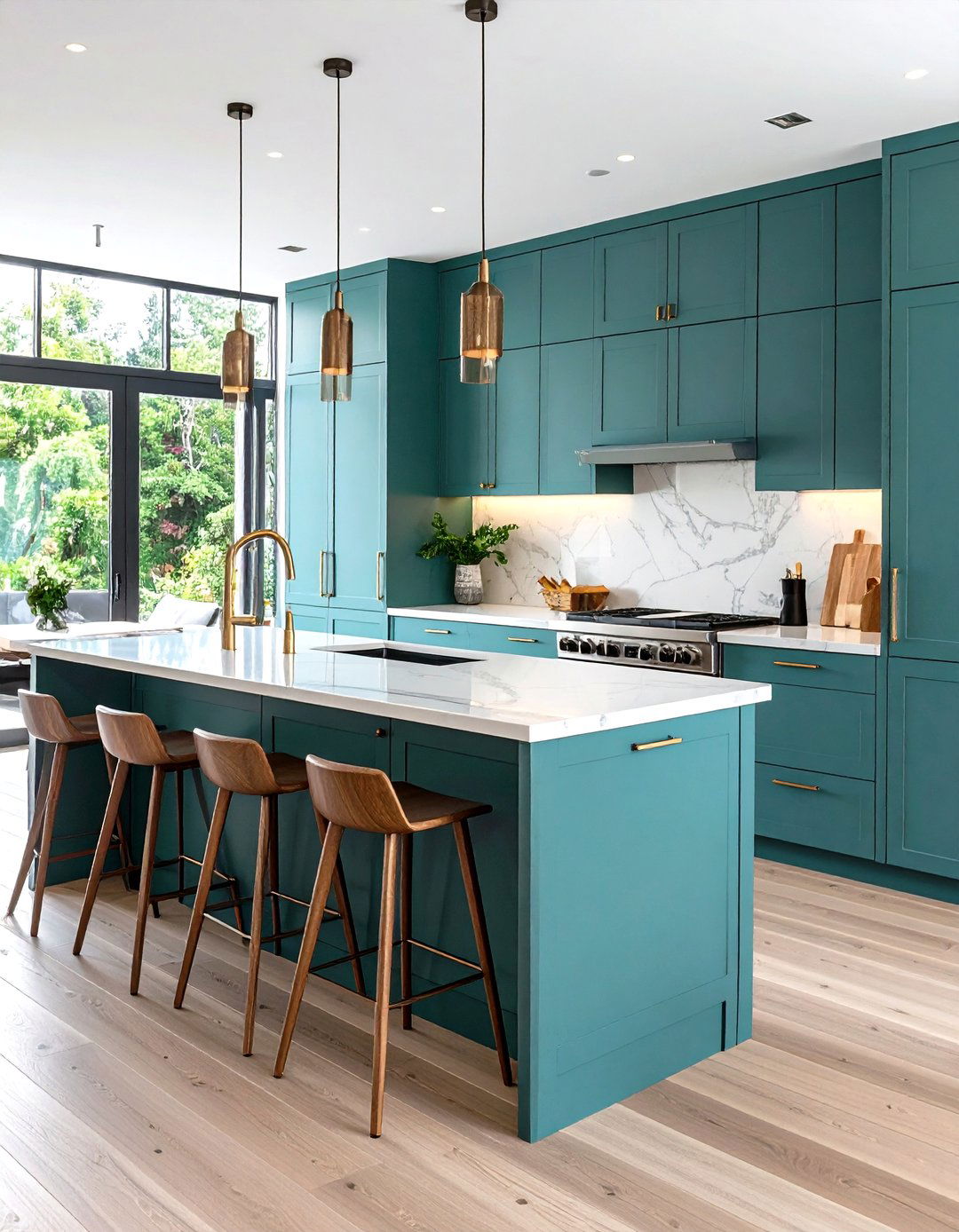 Edge Pulls for an Ultra Modern Kitchen - 30 kitchen cabinet hardware ideas