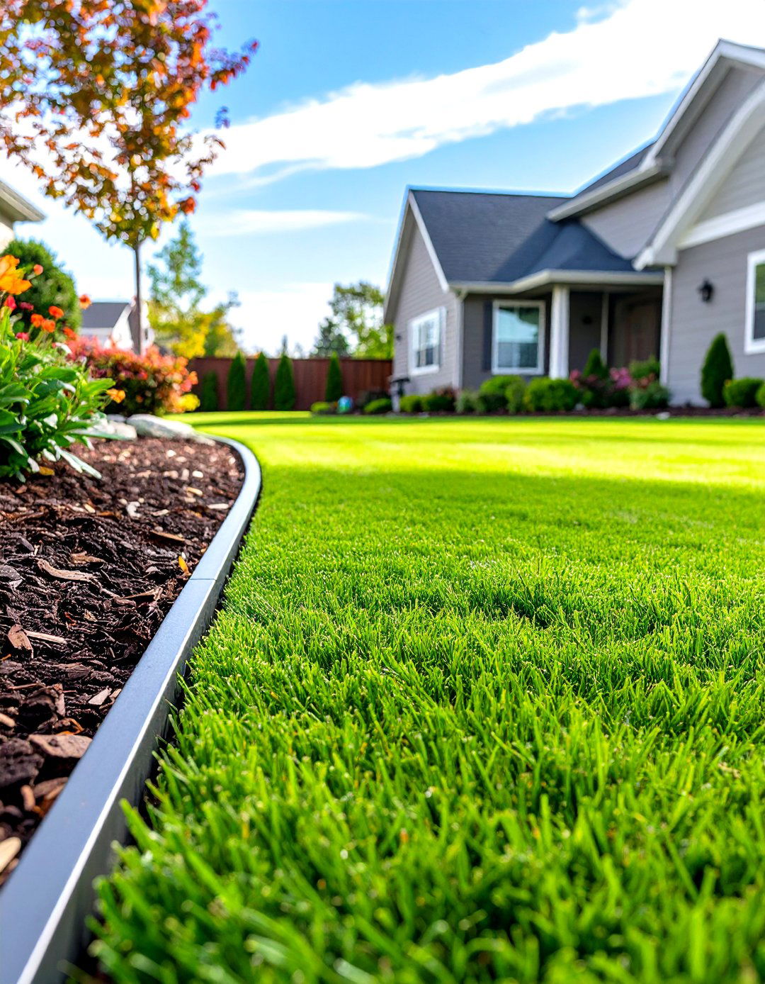 Edging Your Lawn - 30 simple front yard landscaping ideas