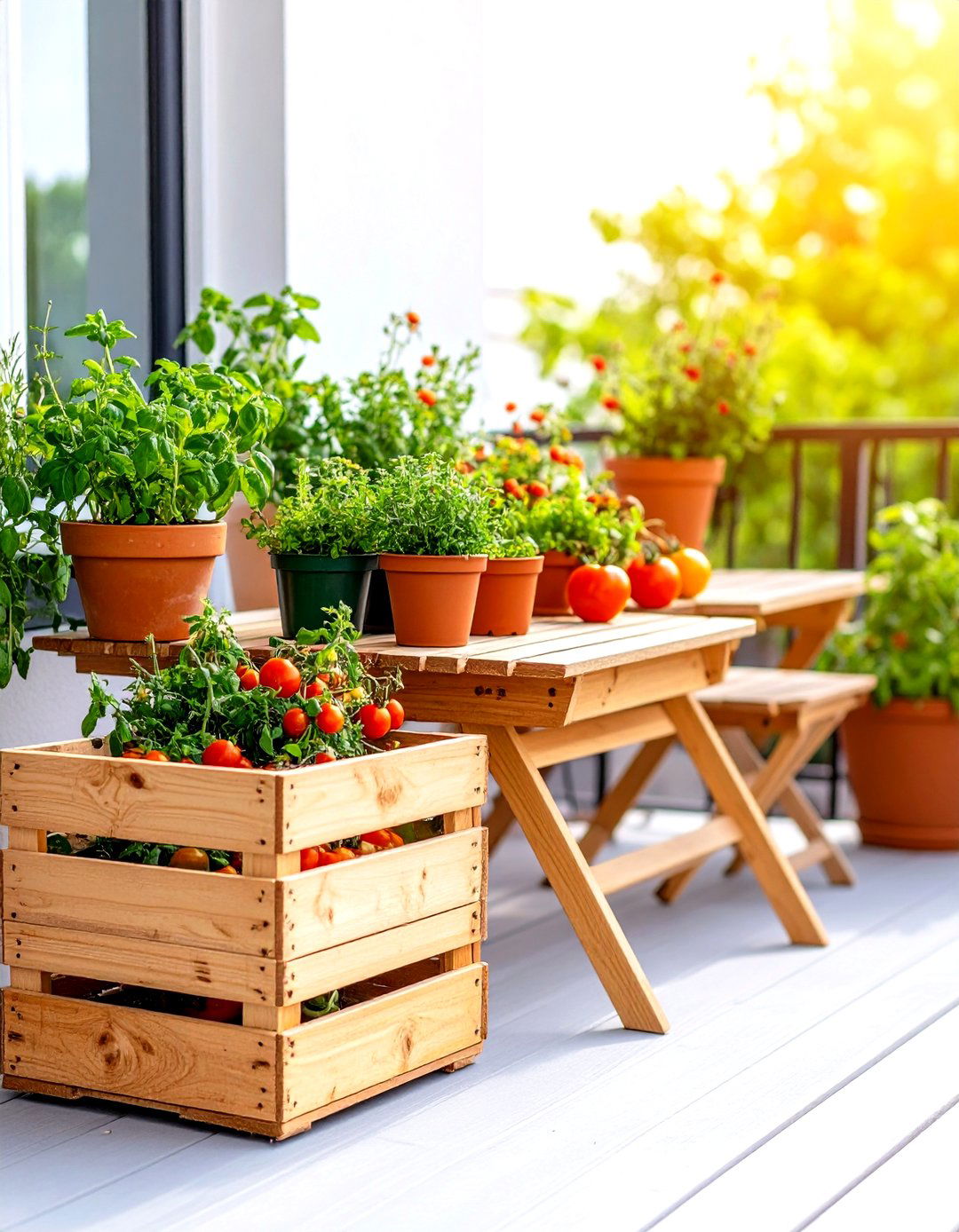 Edible Garden Patio - 30 inexpensive patio ideas