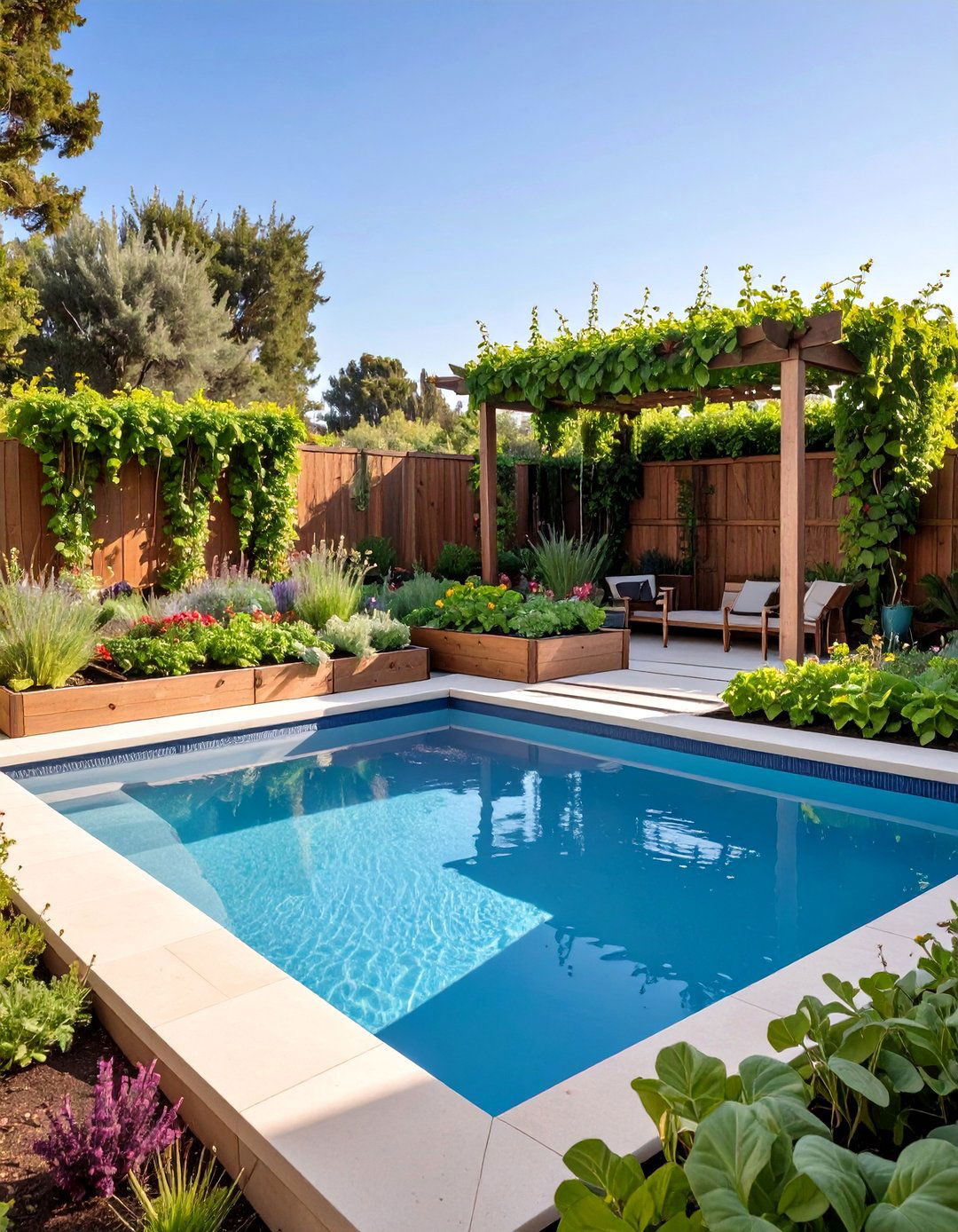 Edible Garden Pool Landscaping - 30 ai pool landscaping ideas