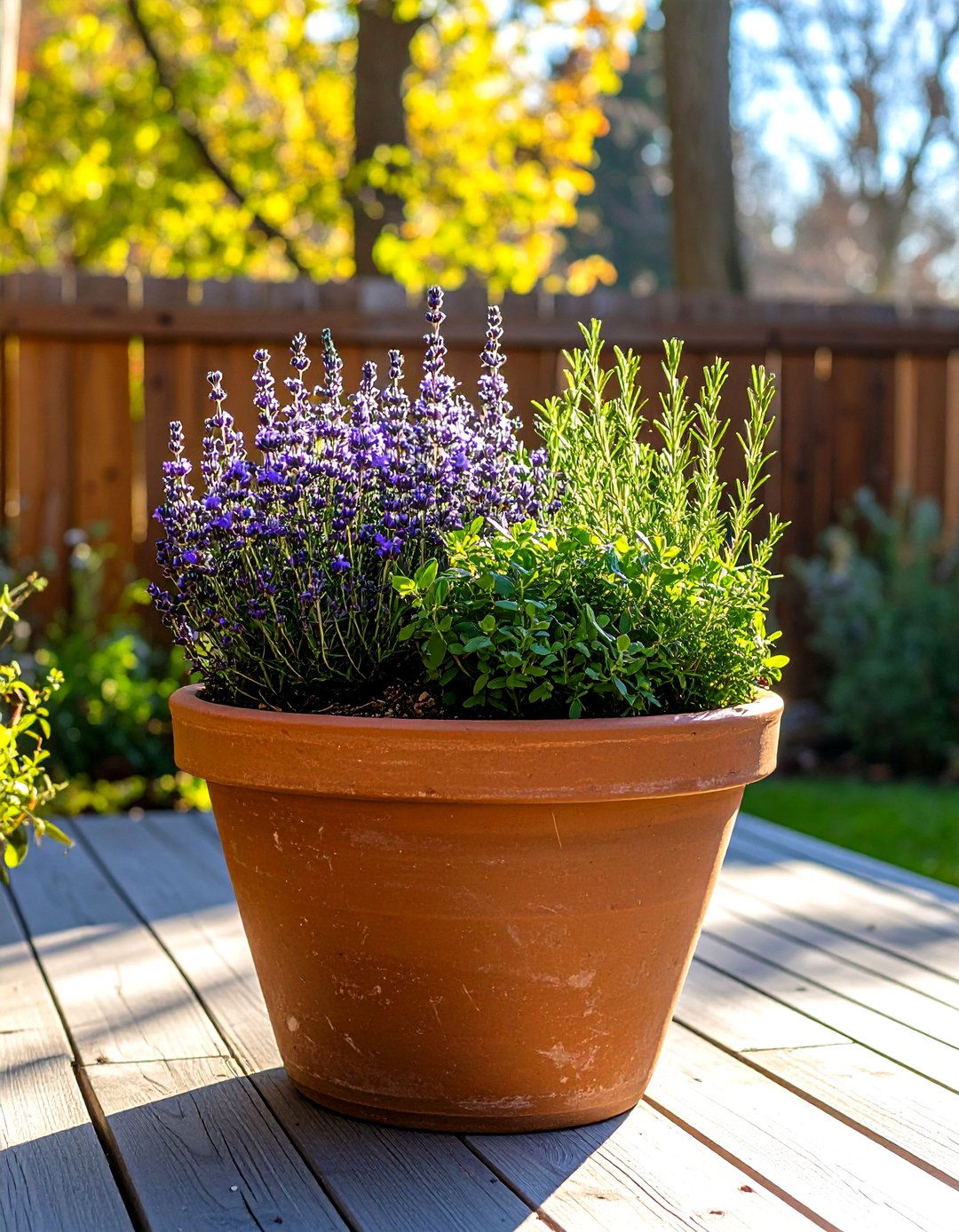 Edible Herb Winter Planter - 30 outdoor winter planter ideas
