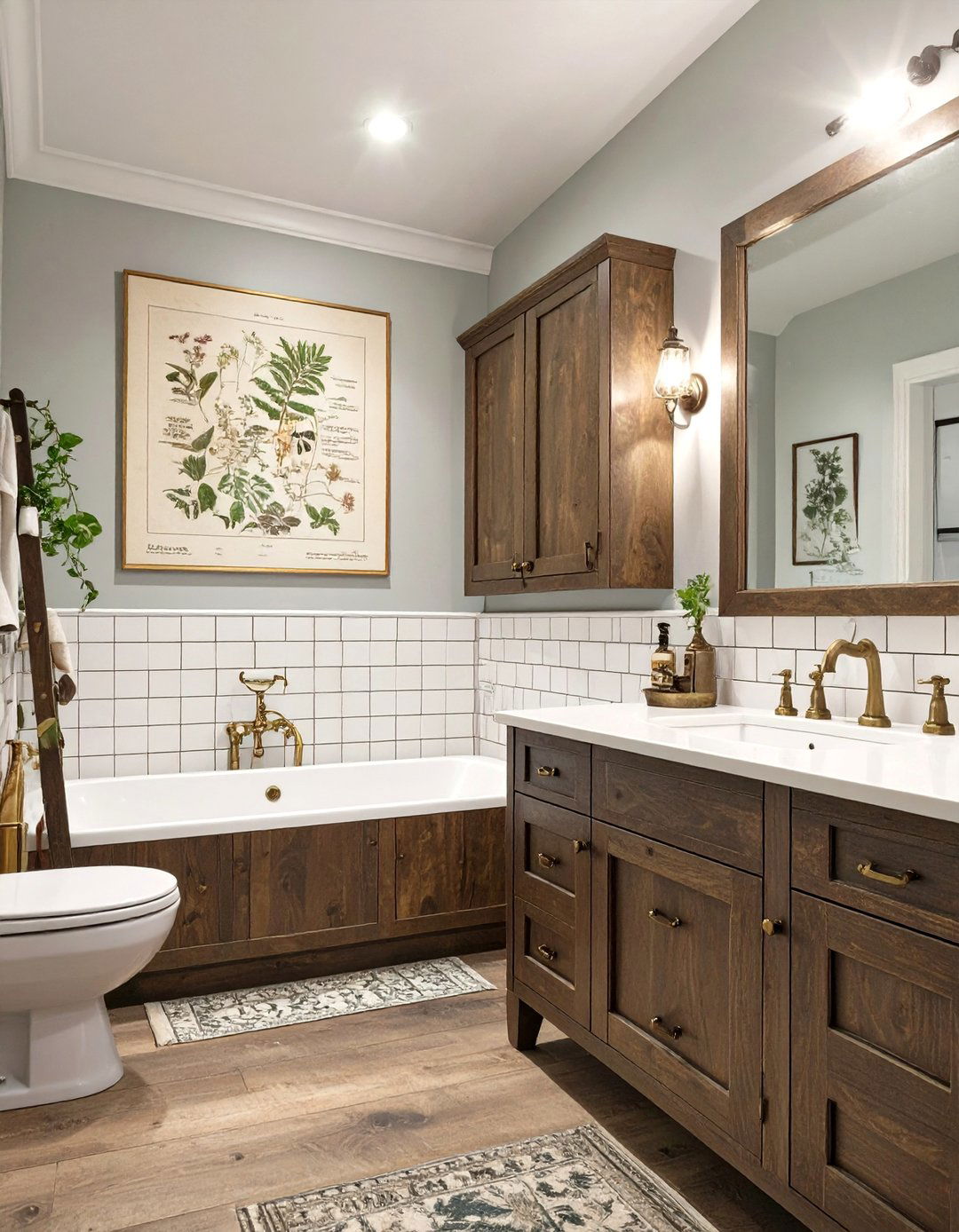 Educational Botanical Charts - 30 bathroom wall art ideas