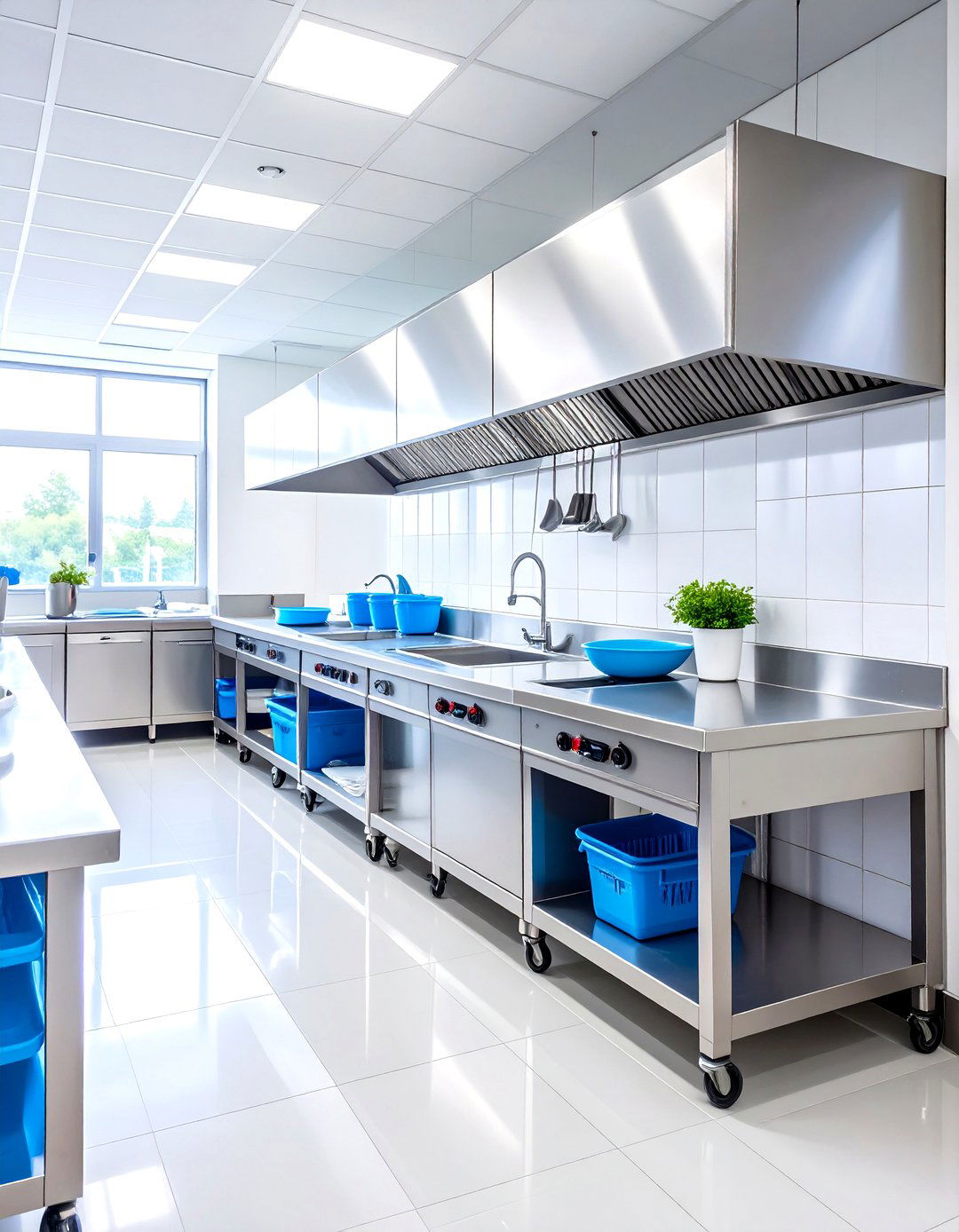 Efficient Warewashing Station Design - 30 restaurant kitchen design ideas