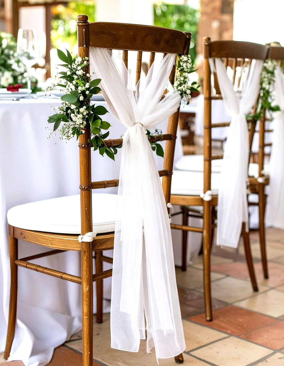 Elegant Chair Decorations for the Couple - 30 wedding shower decor ideas