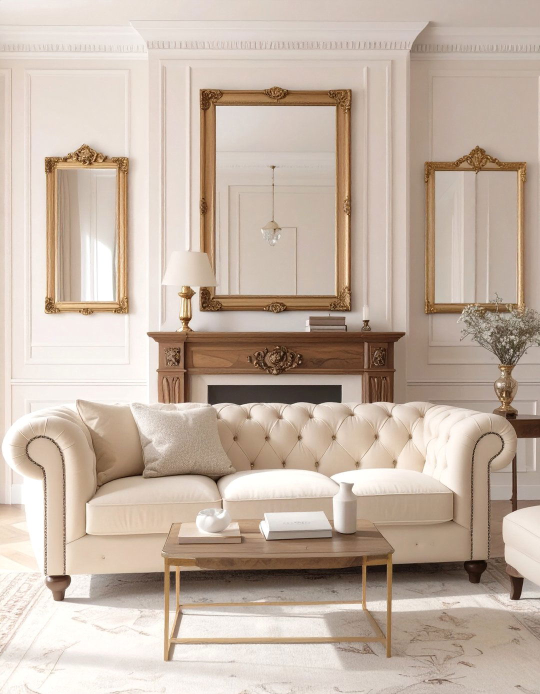 Elegant Cream Living Room - 30 color ideas for living room