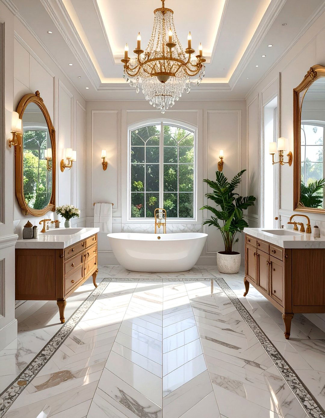Elegant Marble Mosaic Bathroom Tiles - 30 bathroom tiles ideas