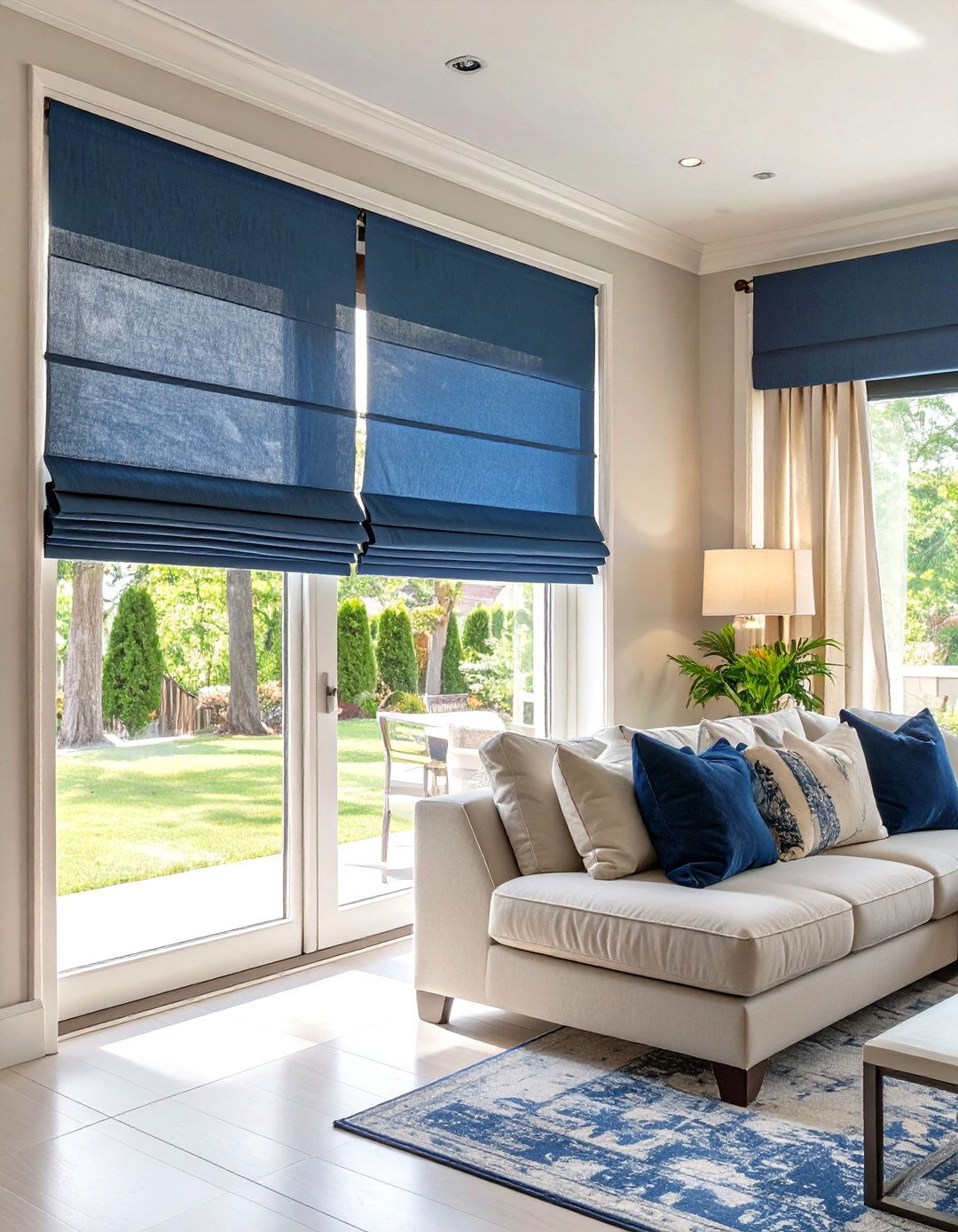 Elegant Roman Shades for Sliding Patio Doors - 30 sliding patio door blinds ideas