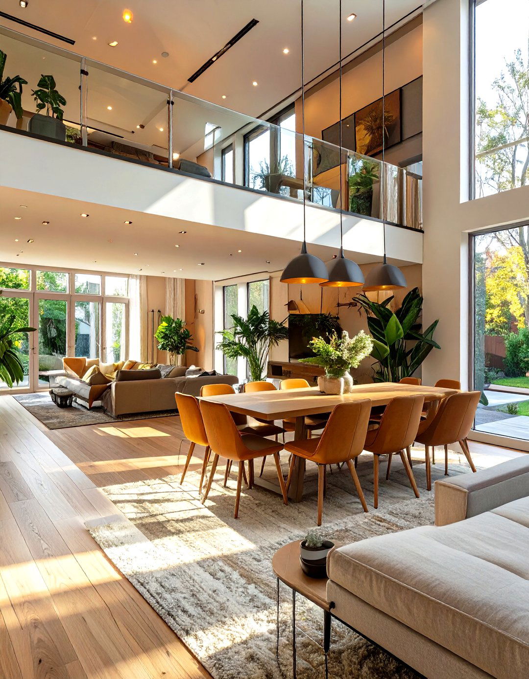 Elevated Dining Platform - 30 lounge dining room ideas