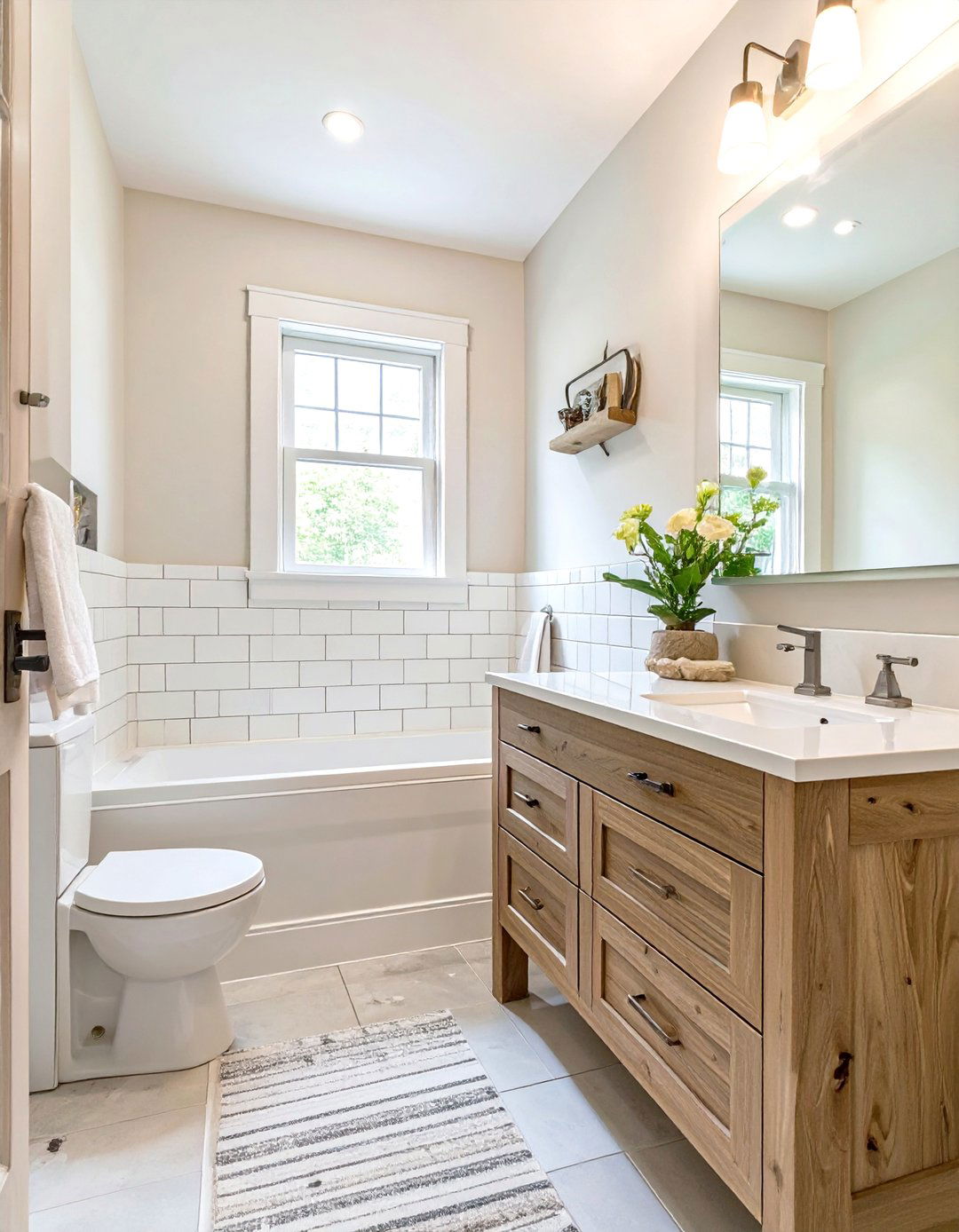 Embrace a Light Color Palette - 30 small bathroom renovation ideas