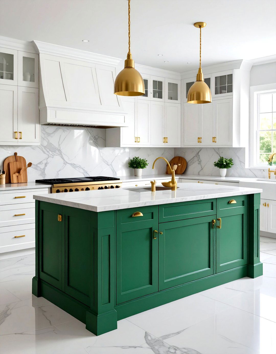Emerald Green Painted Kitchen Cabinets - 30 painted kitchen cabinet ideas