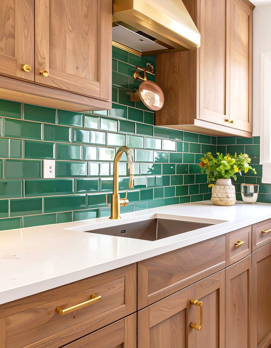 Emerald Green Subway Tile Backsplash - 30 subway tile backsplash ideas