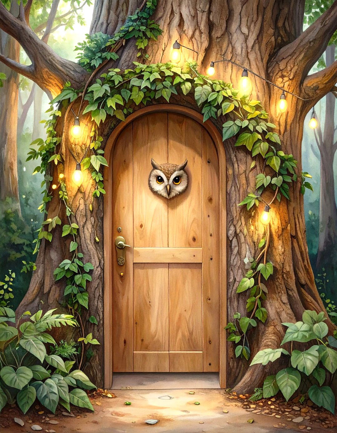 Enchanted Forest Gateway Door - 30 office door decoration ideas