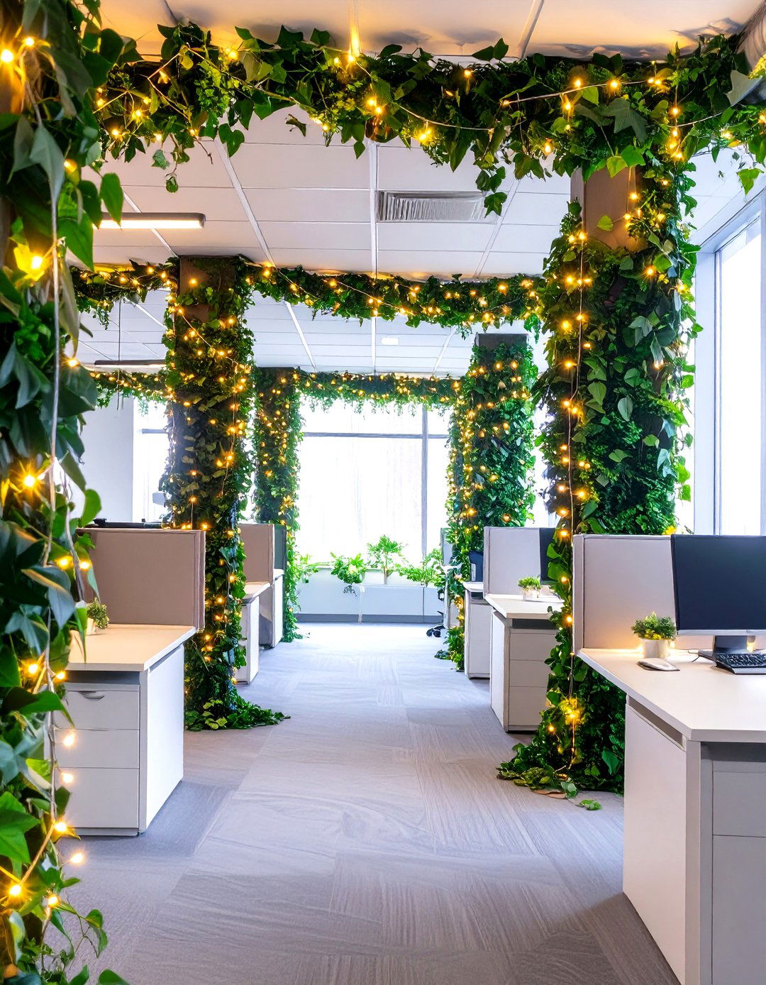 Enchanted Forest Office Makeover - 30 office  decorating contest ideas