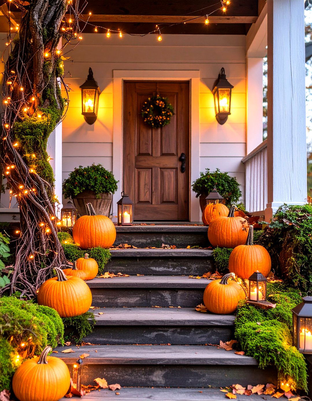 Enchanted Forest Porch Theme - 30 fall porch decorating ideas