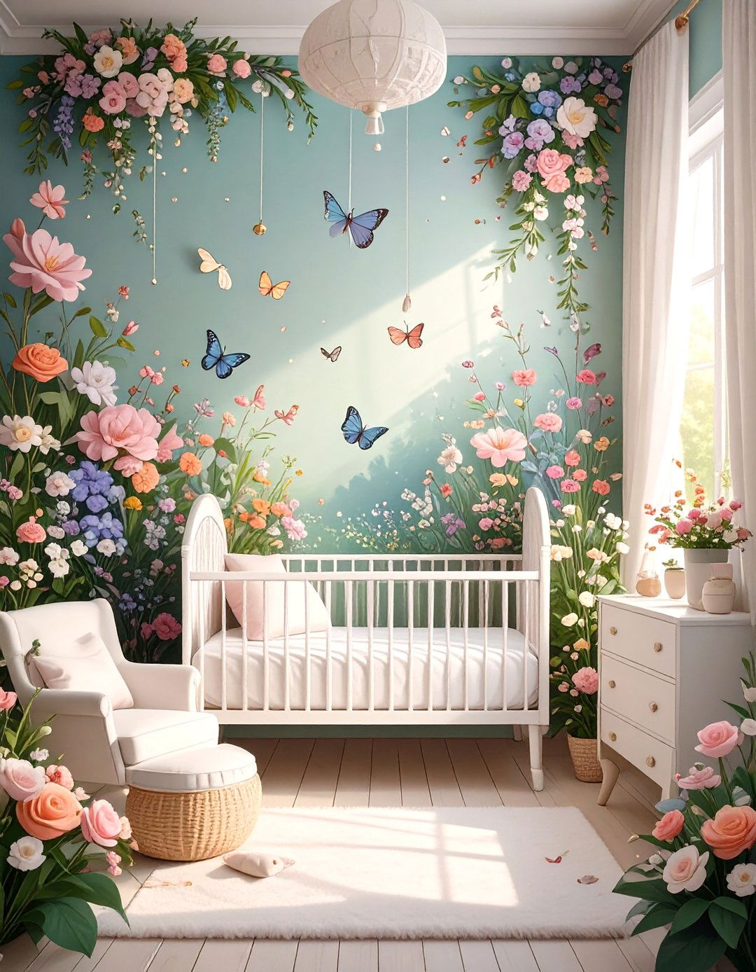 Enchanted Garden Bedroom - 30 baby girl bedroom ideas