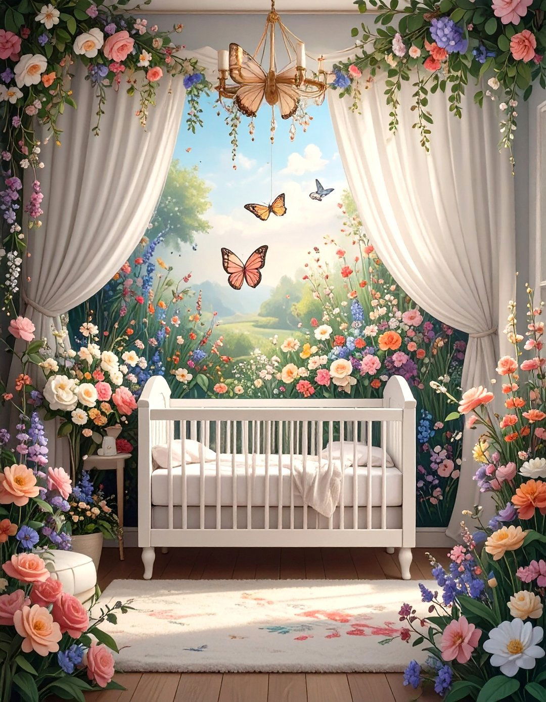 Enchanted Garden Nursery - 30 nursery inspo ideas
