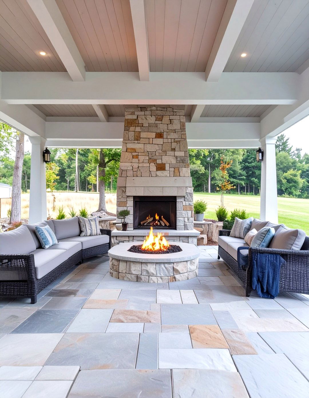 Enclosed Fire Pit Conversation Area - 30 enclosing under a deck ideas