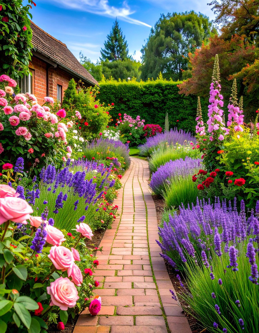 English Cottage Flower Bed Garden - 30 flower bed garden ideas